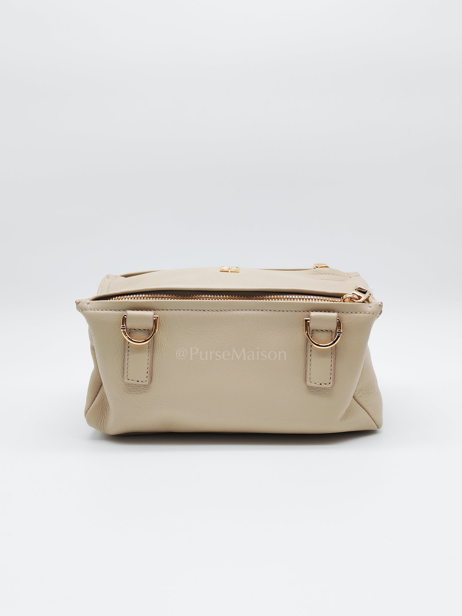 Mini Pandora in Natural Beige Soft Calfskin Leather Crossbody Bag | Purse Maison Luxury Bags Shop