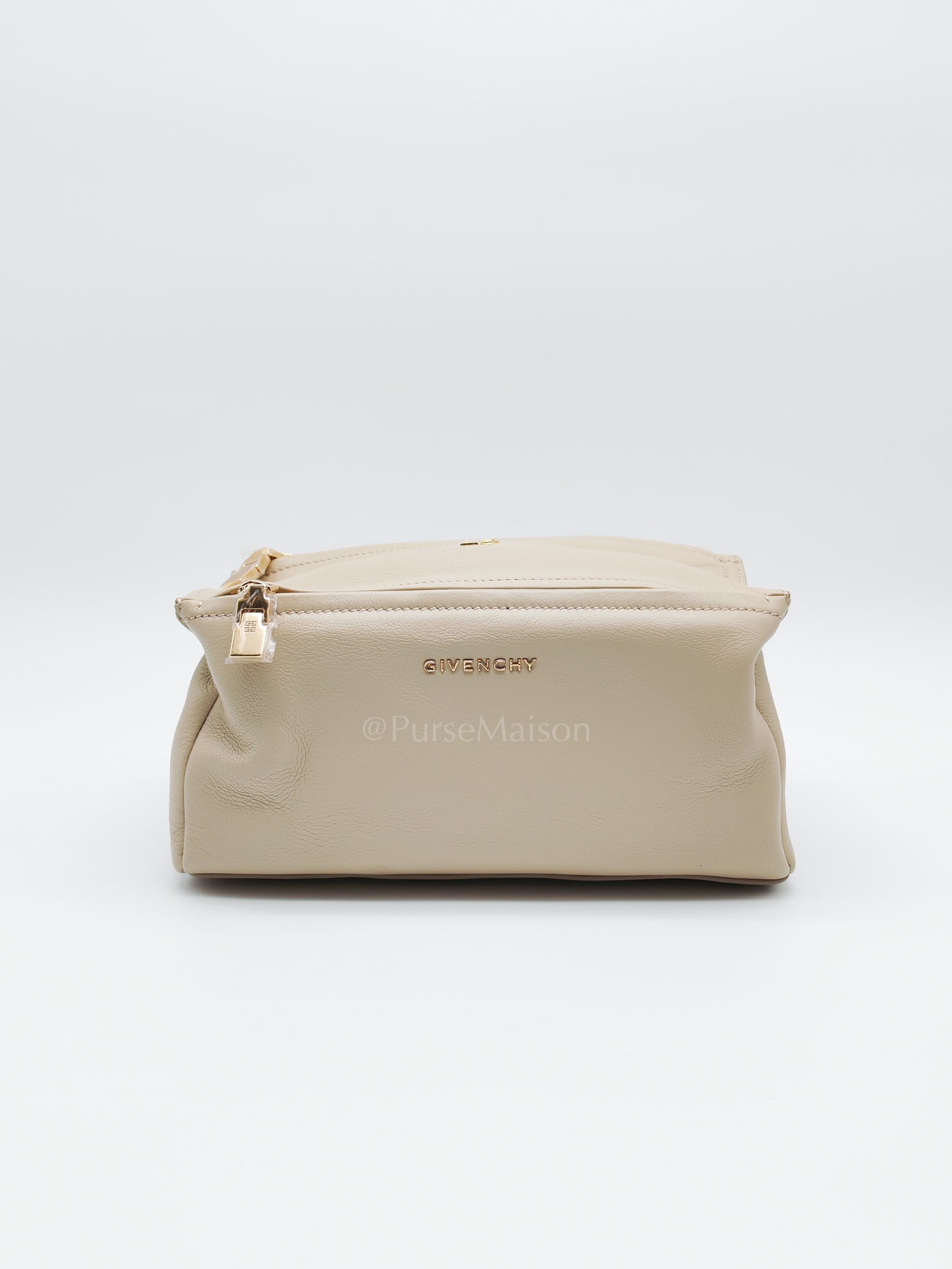 Mini Pandora in Natural Beige Soft Calfskin Leather Crossbody Bag | Purse Maison Luxury Bags Shop