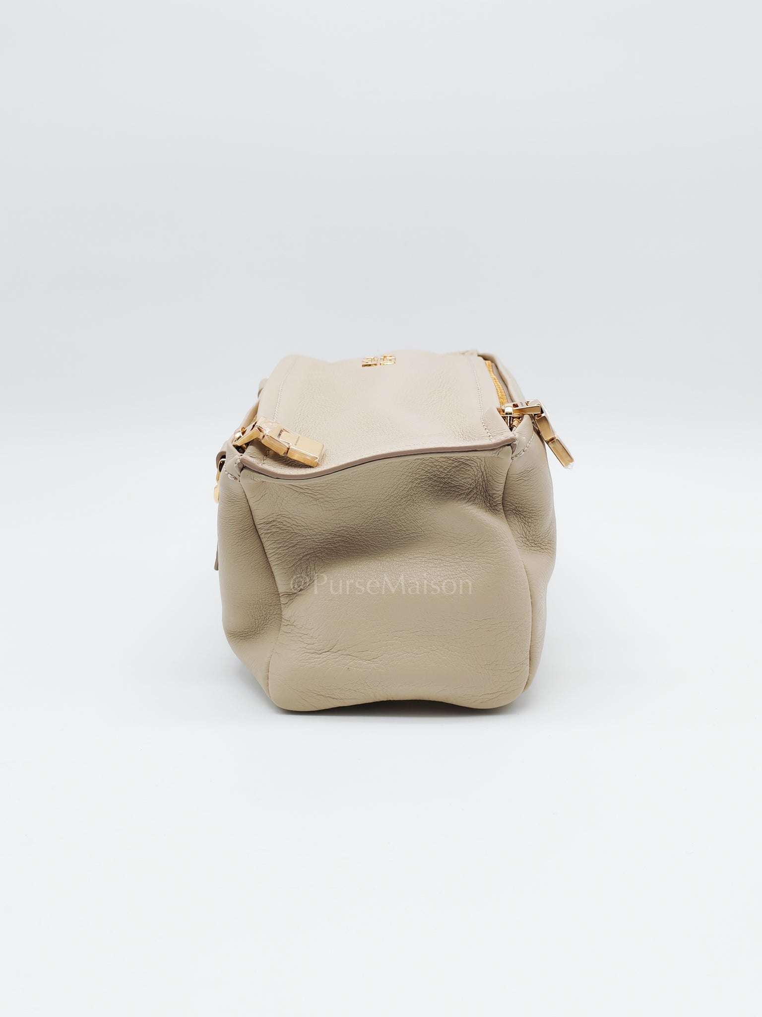 Mini Pandora in Natural Beige Soft Calfskin Leather Crossbody Bag | Purse Maison Luxury Bags Shop