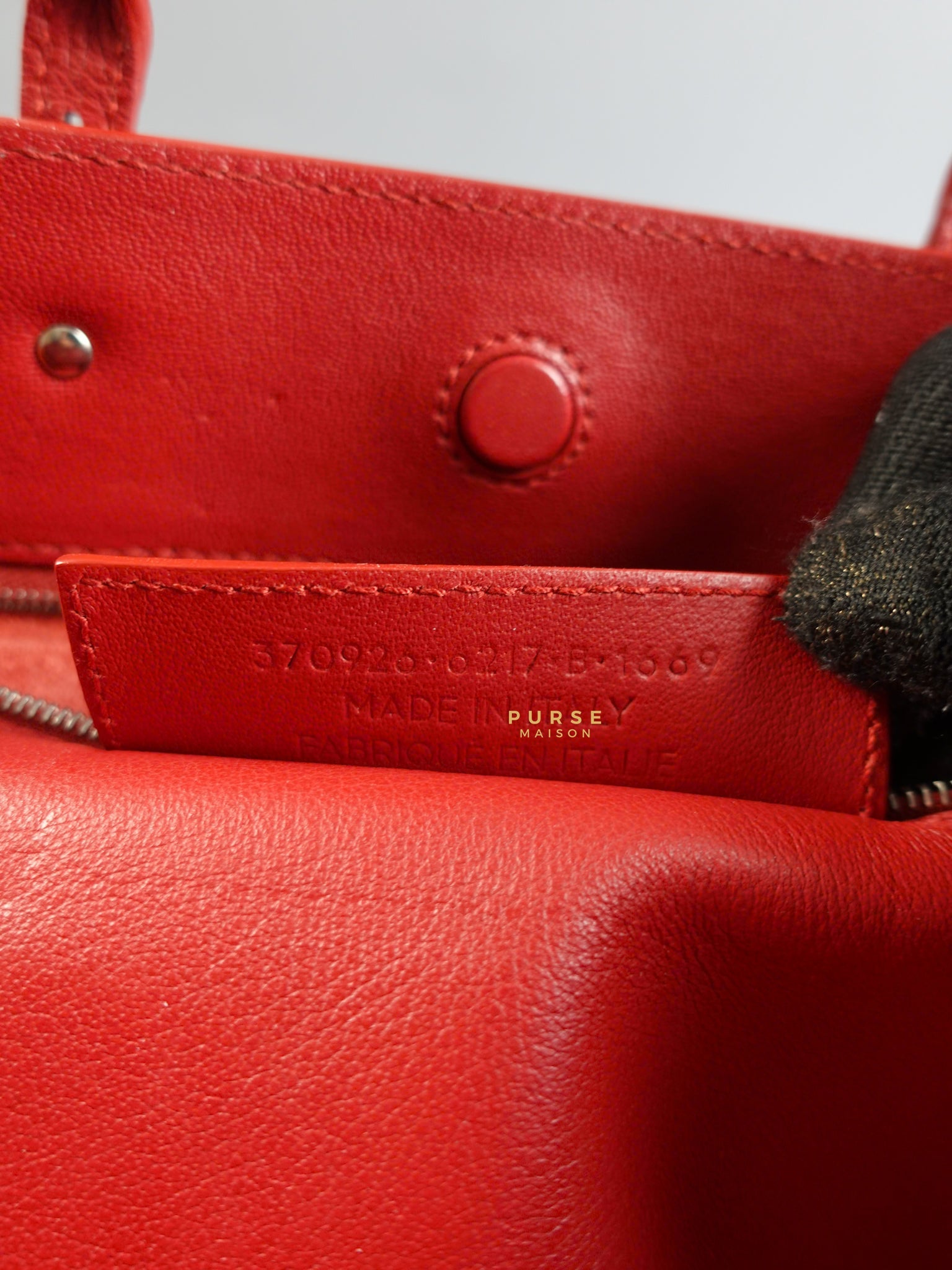 Mini Papier A4 in Red Leather Bag | Purse Maison Luxury Bags Shop