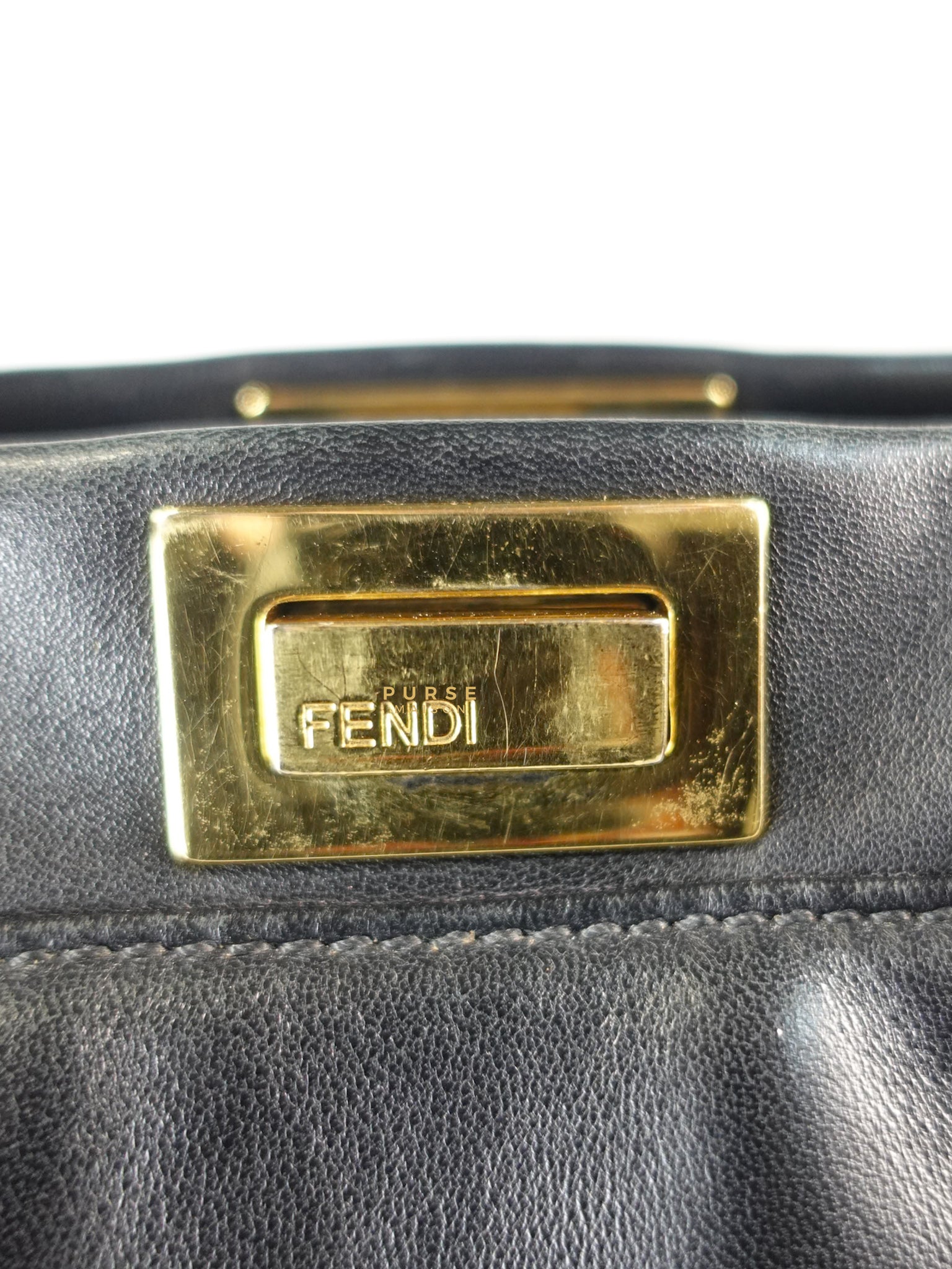 Mini Peekaboo in Black Leather | Purse Maison Luxury Bags Shop