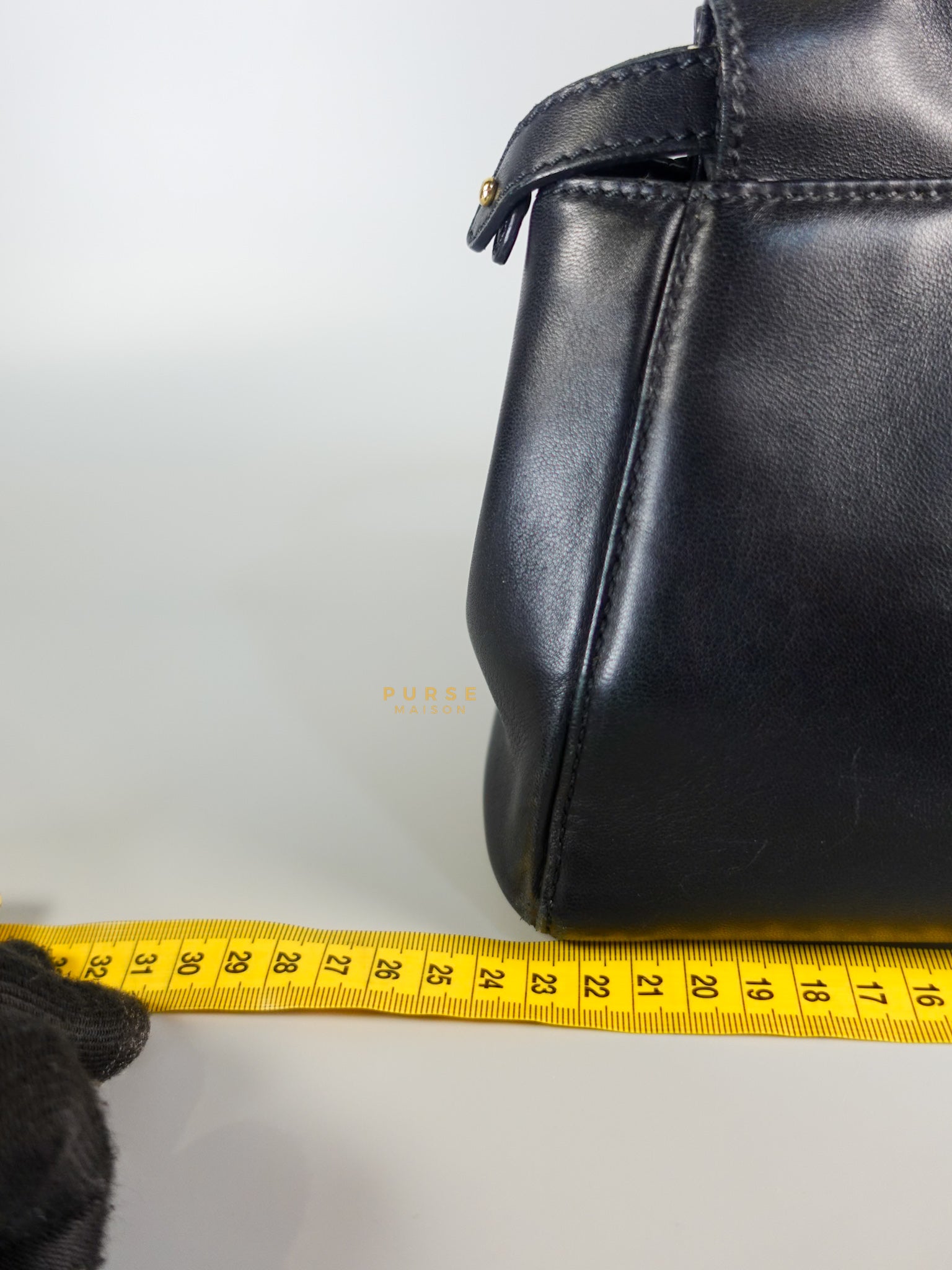 Mini Peekaboo in Black Leather | Purse Maison Luxury Bags Shop