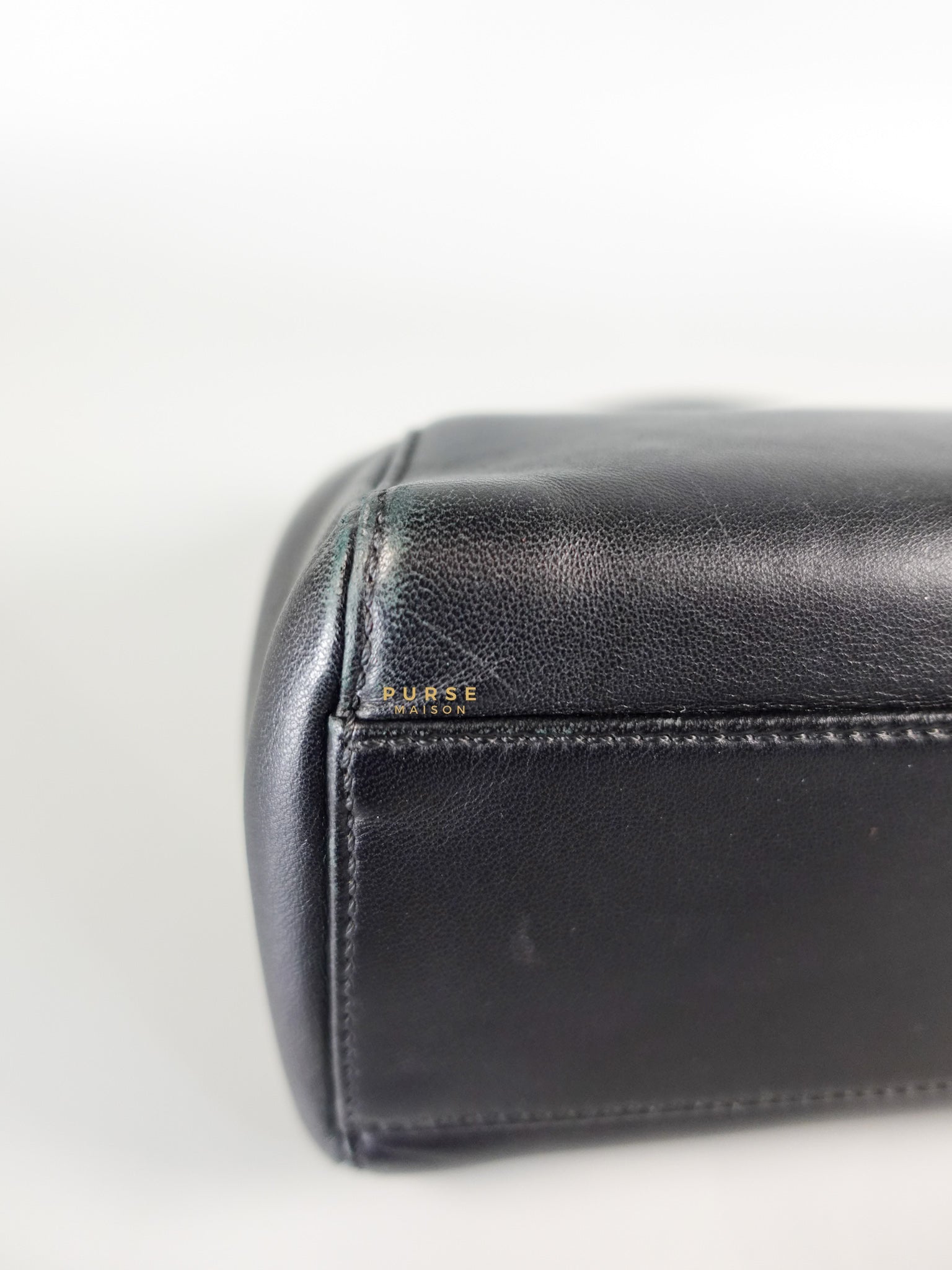 Mini Peekaboo in Black Leather | Purse Maison Luxury Bags Shop