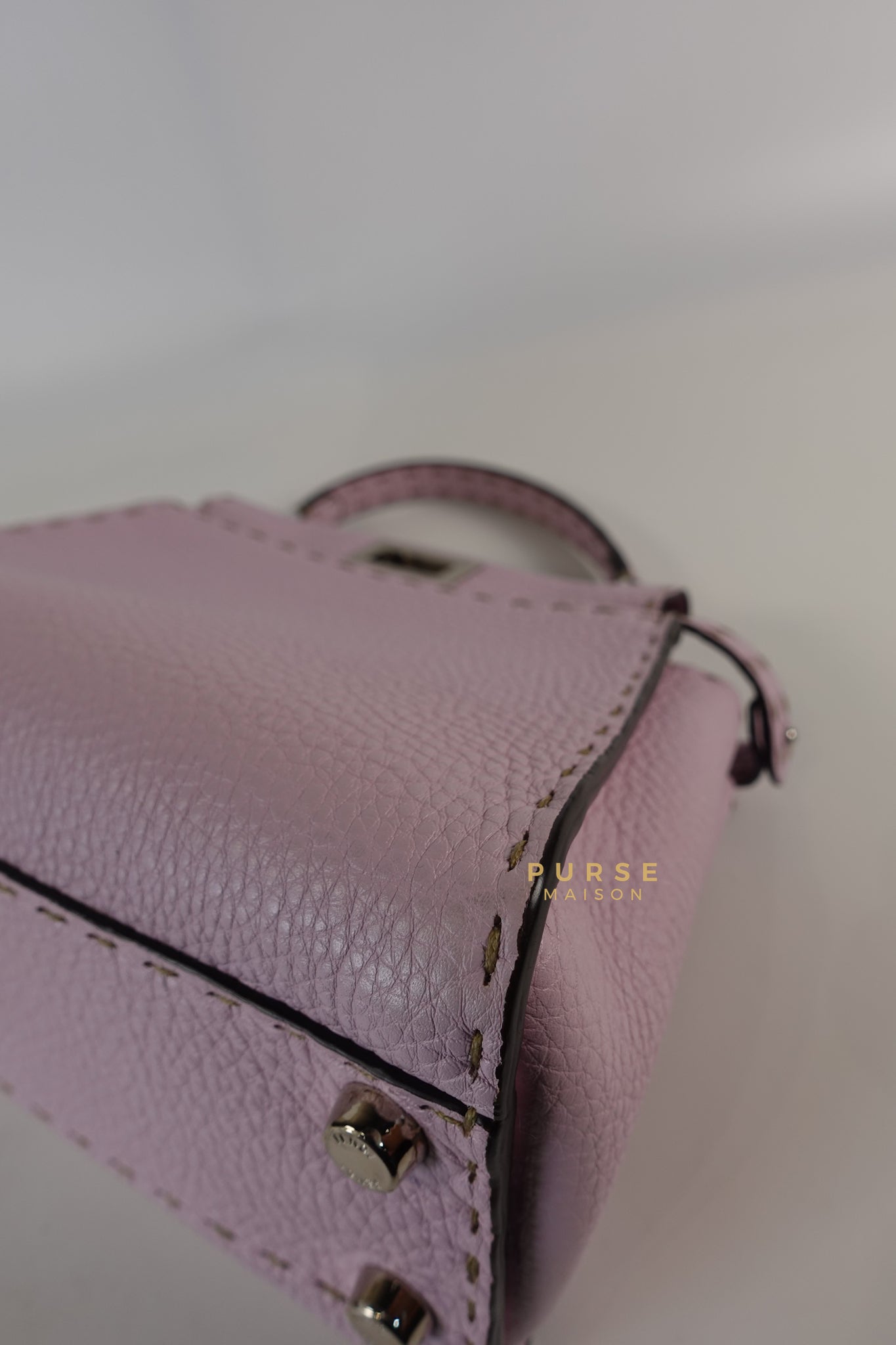 Mini Peekaboo Selleria Light Purple & Silver Hardware | Purse Maison Luxury Bags Shop