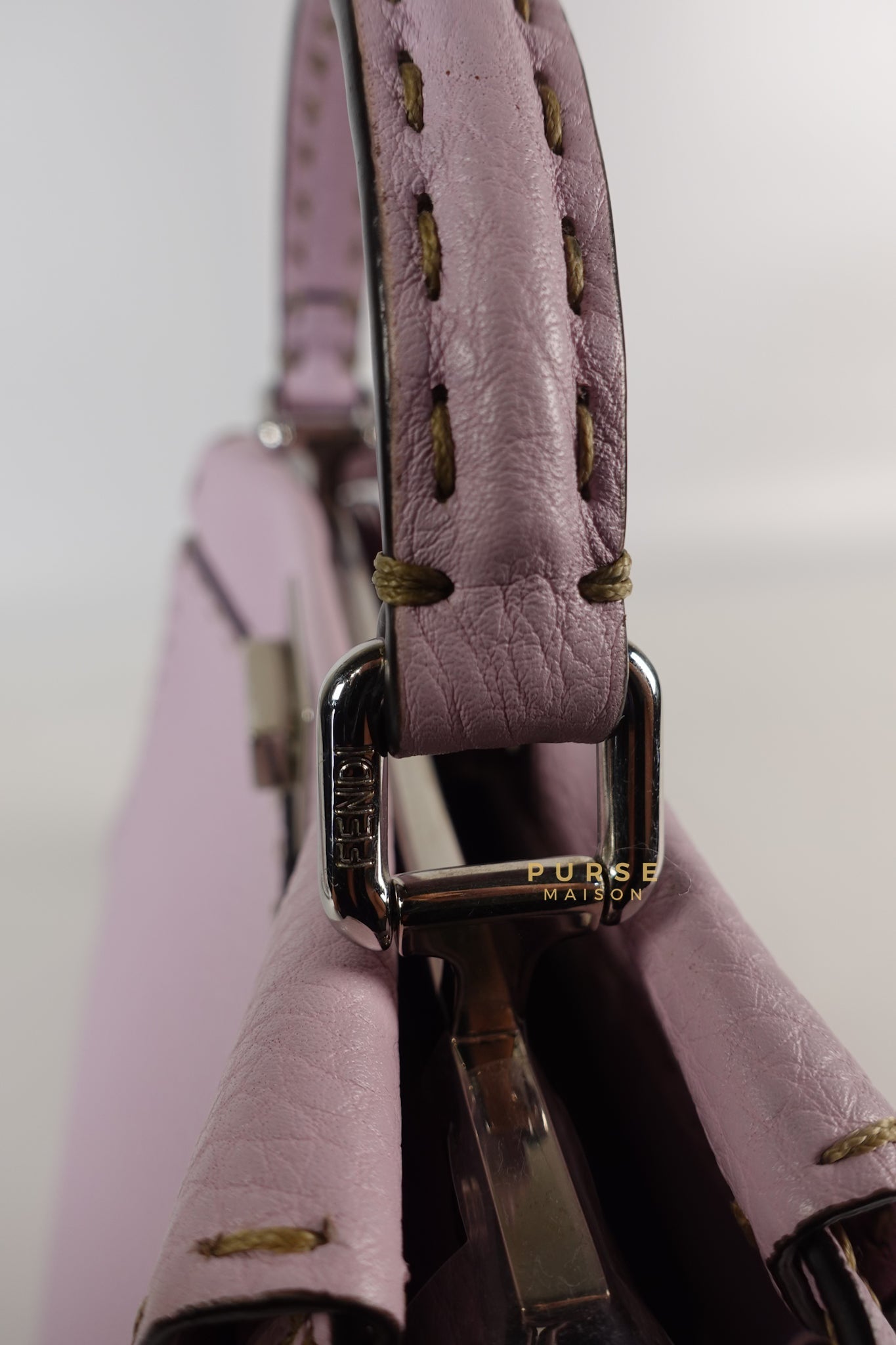 Mini Peekaboo Selleria Light Purple & Silver Hardware | Purse Maison Luxury Bags Shop