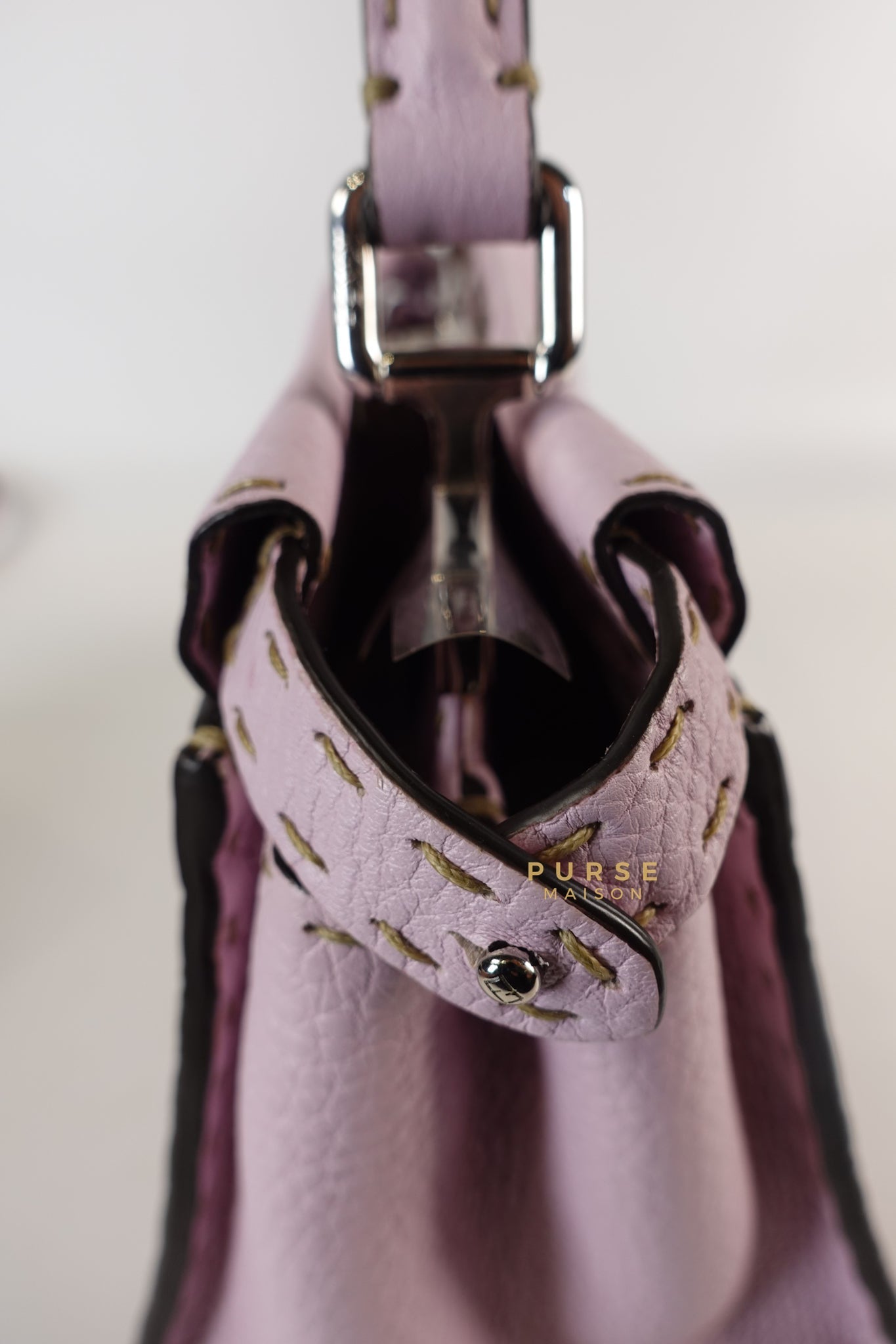 Mini Peekaboo Selleria Light Purple & Silver Hardware | Purse Maison Luxury Bags Shop