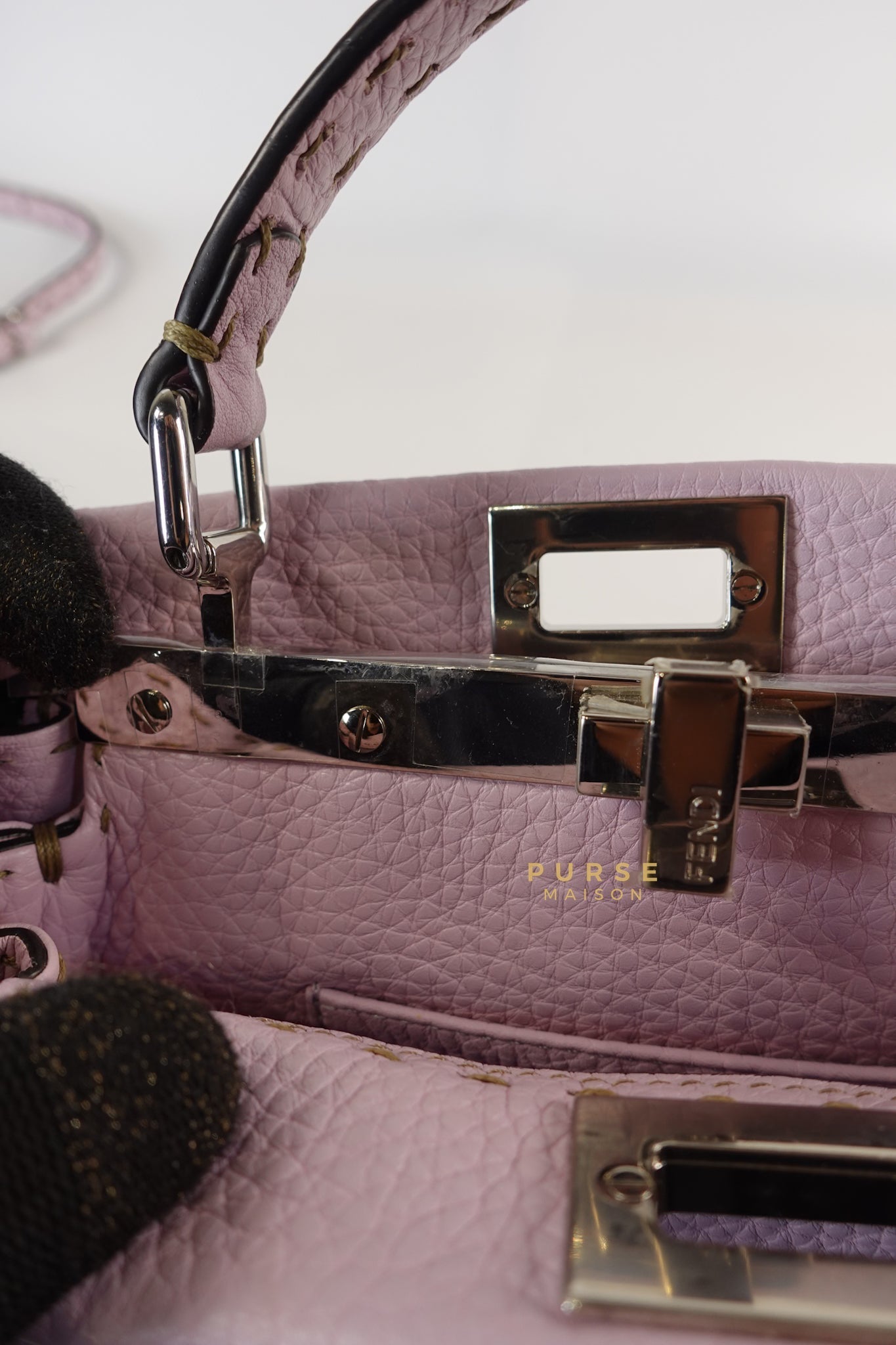 Mini Peekaboo Selleria Light Purple & Silver Hardware | Purse Maison Luxury Bags Shop