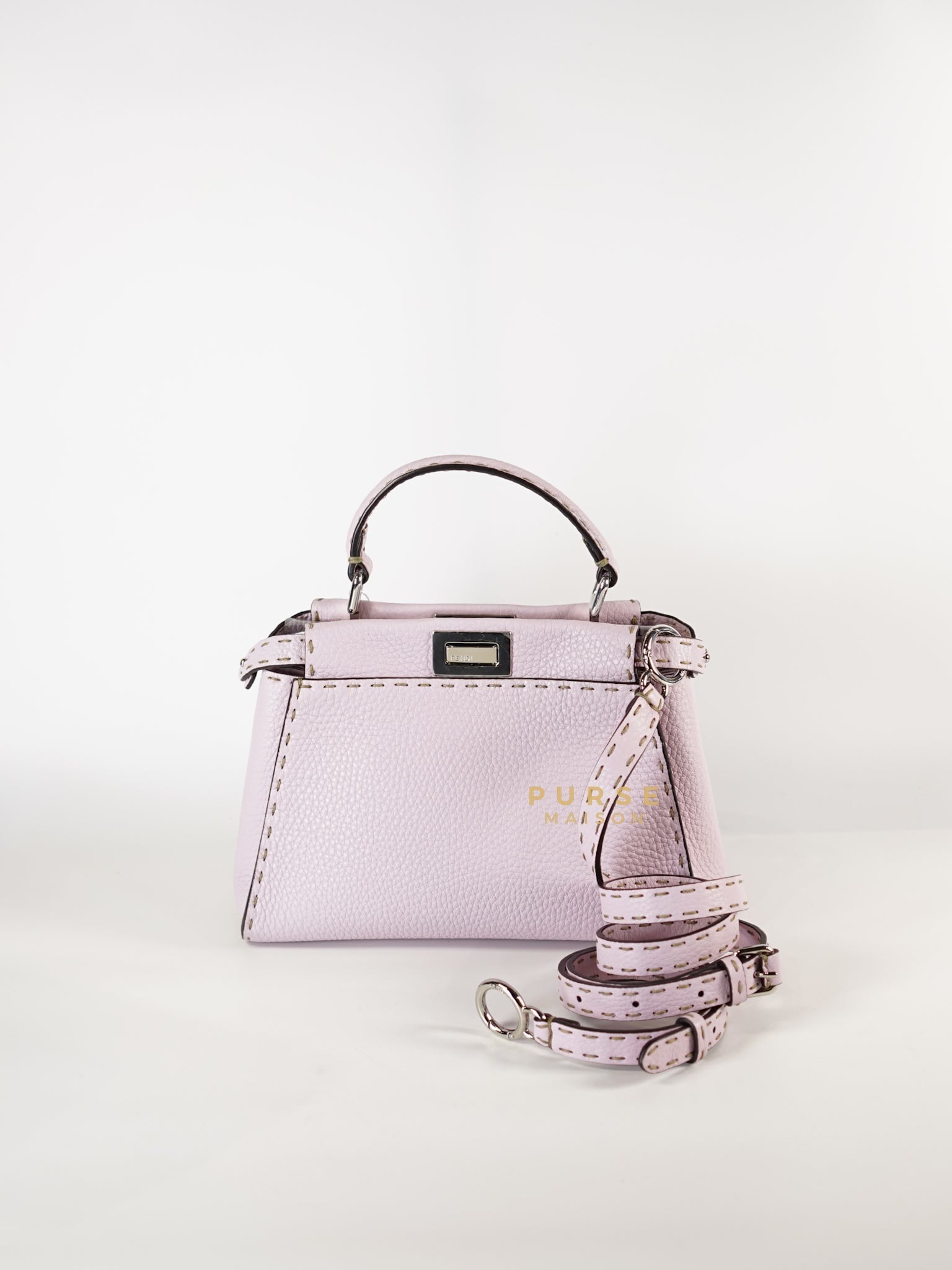 Mini Peekaboo Selleria Light Purple & Silver Hardware | Purse Maison Luxury Bags Shop