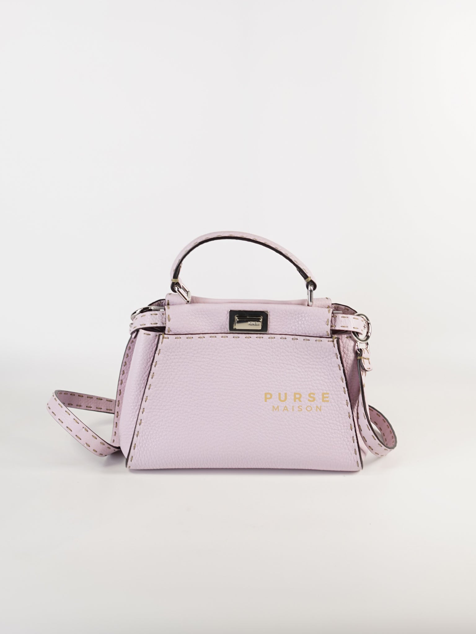 Mini Peekaboo Selleria Light Purple & Silver Hardware | Purse Maison Luxury Bags Shop