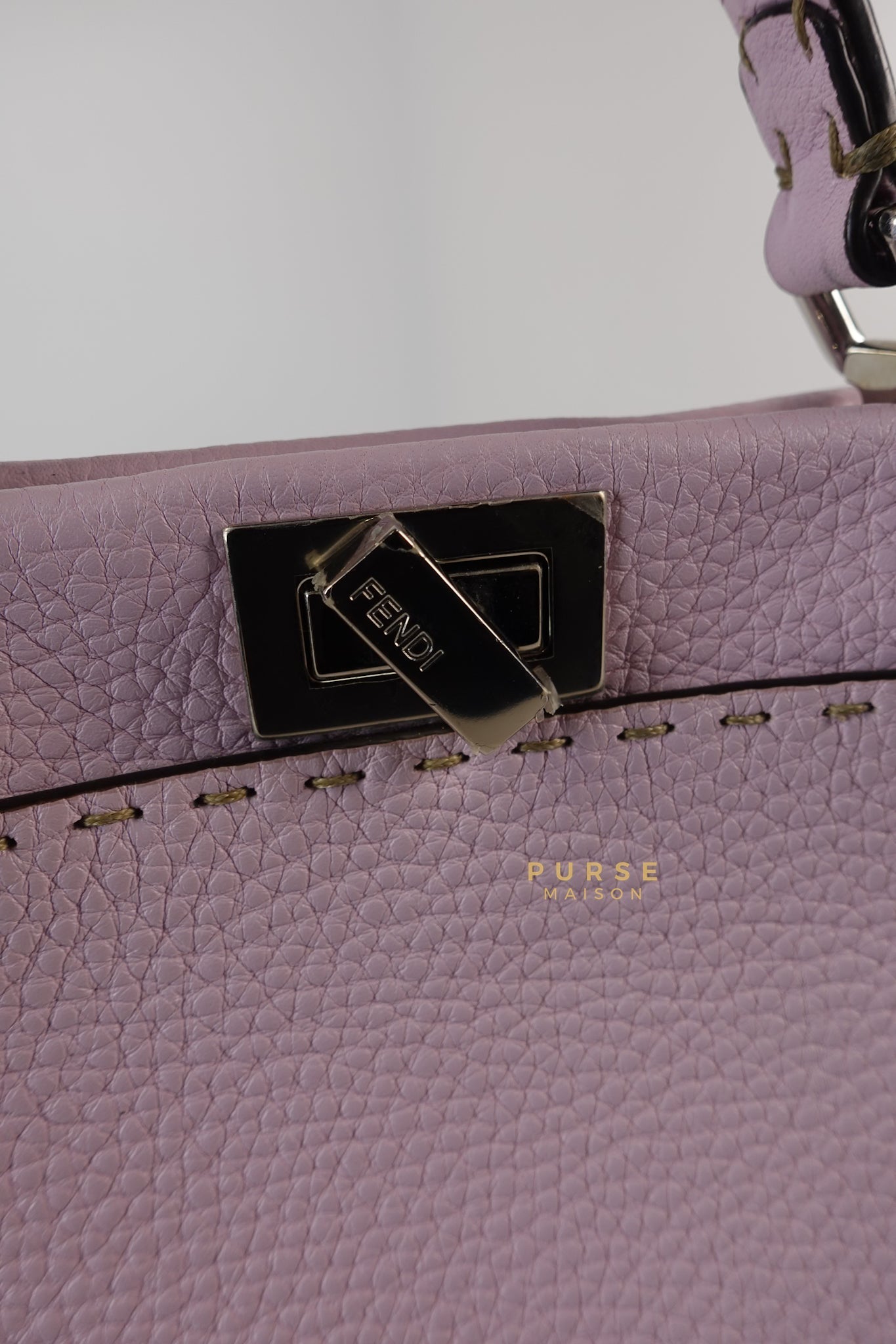 Mini Peekaboo Selleria Light Purple & Silver Hardware | Purse Maison Luxury Bags Shop