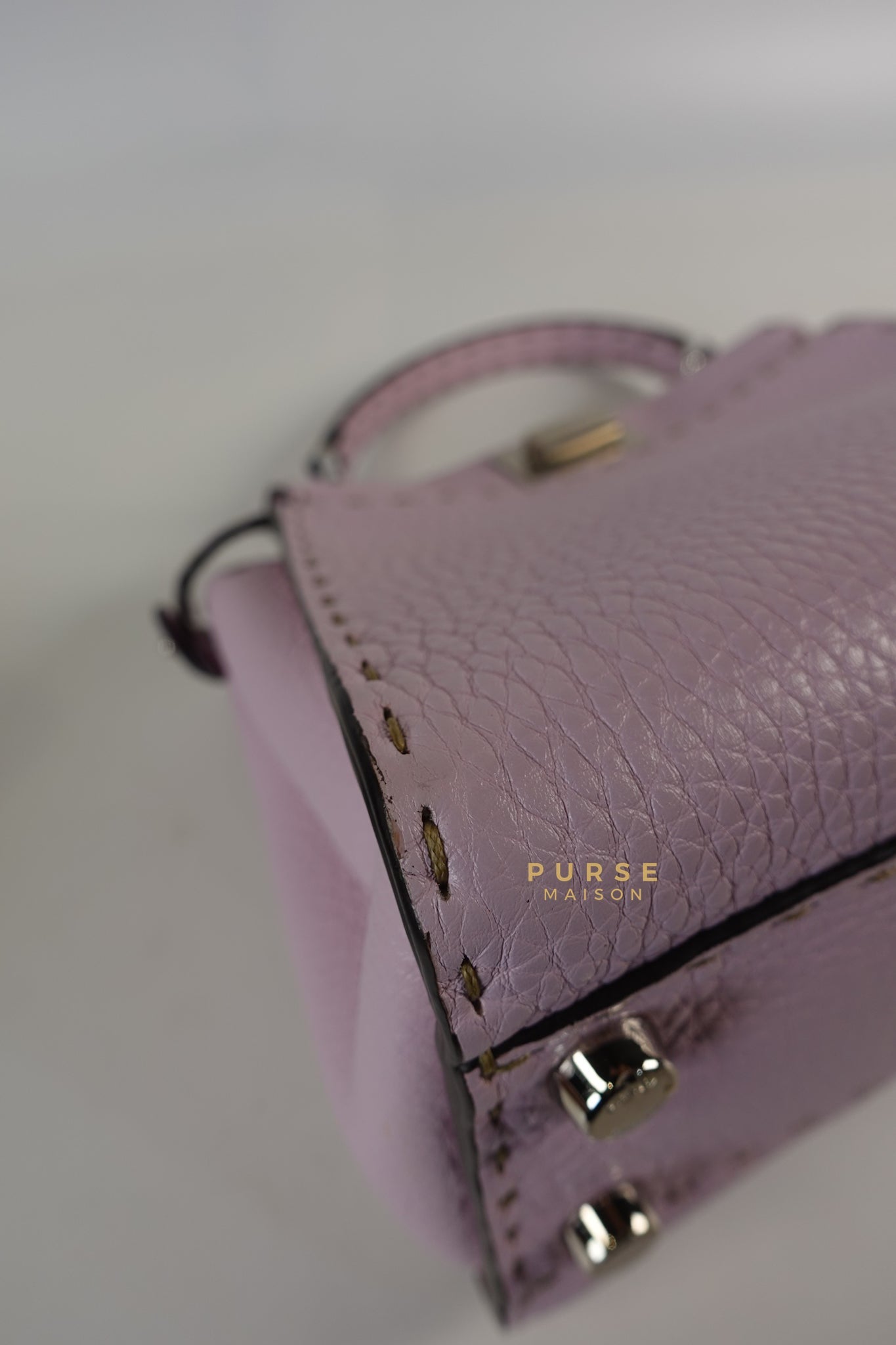 Mini Peekaboo Selleria Light Purple & Silver Hardware | Purse Maison Luxury Bags Shop