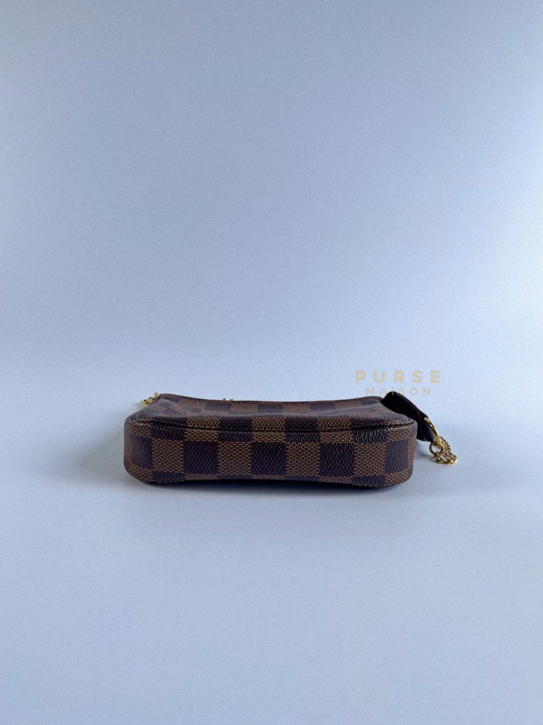 Mini Pochette Damier Ebene Canvas (Date Code: SF0231) | Purse Maison Luxury Bags Shop
