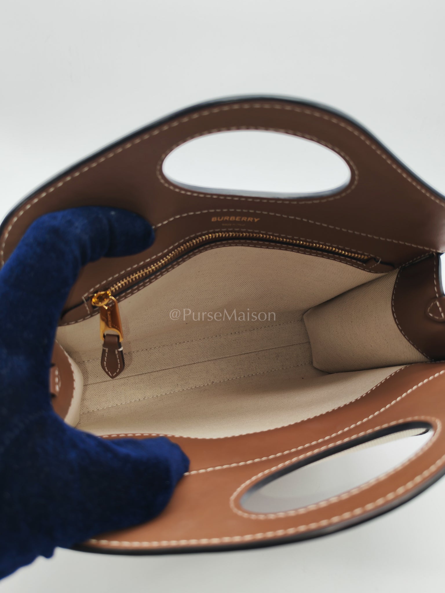 Mini Pocket Tote Bag - Natural | Purse Maison Luxury Bags Shop