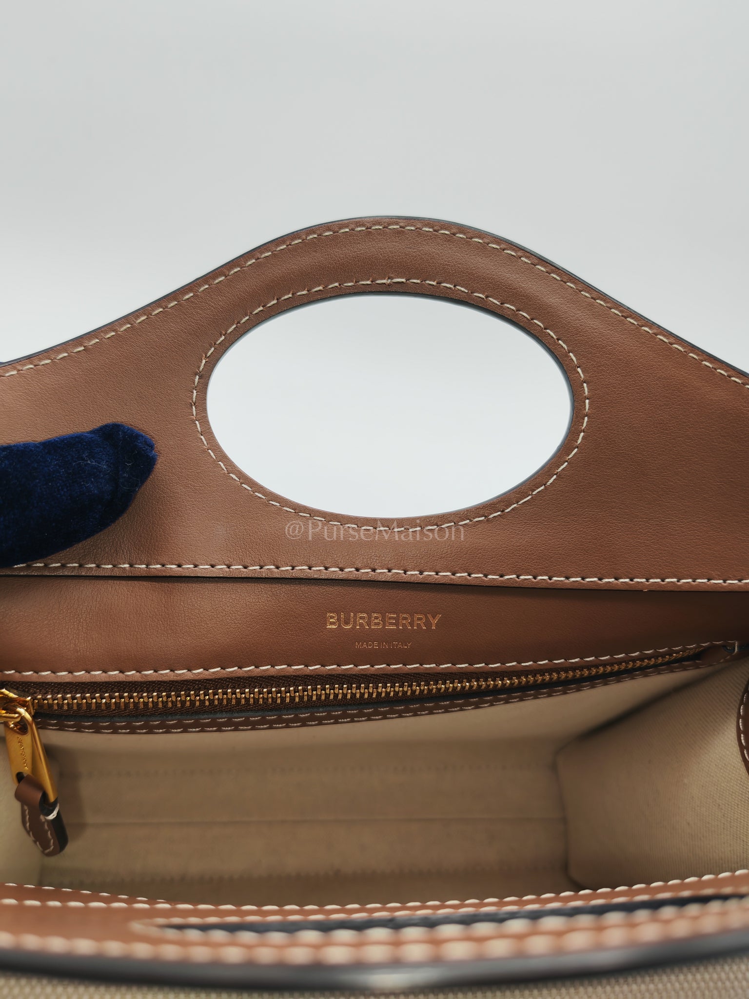 Mini Pocket Tote Bag - Natural | Purse Maison Luxury Bags Shop