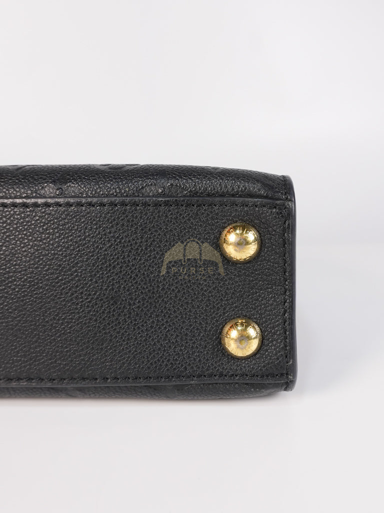 Mini Pont-Neuf in Black Monogram Empreinte Leather & Gold Hardware | Purse Maison Luxury Bags Shop