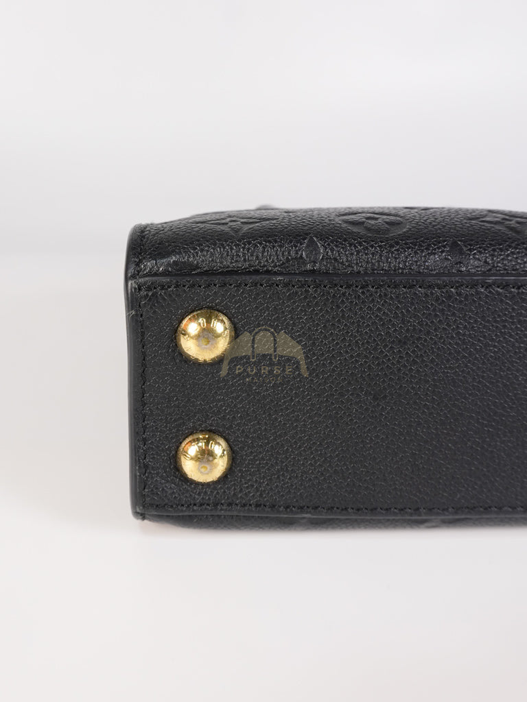 Mini Pont-Neuf in Black Monogram Empreinte Leather & Gold Hardware | Purse Maison Luxury Bags Shop
