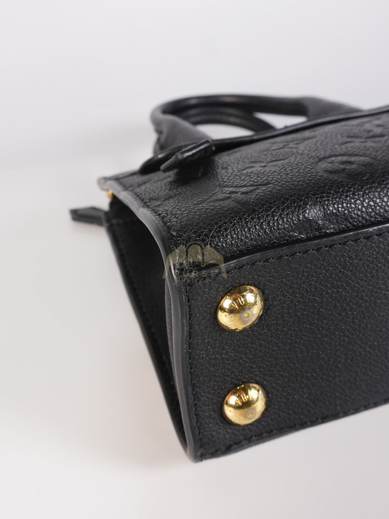 Mini Pont-Neuf in Black Monogram Empreinte Leather & Gold Hardware | Purse Maison Luxury Bags Shop