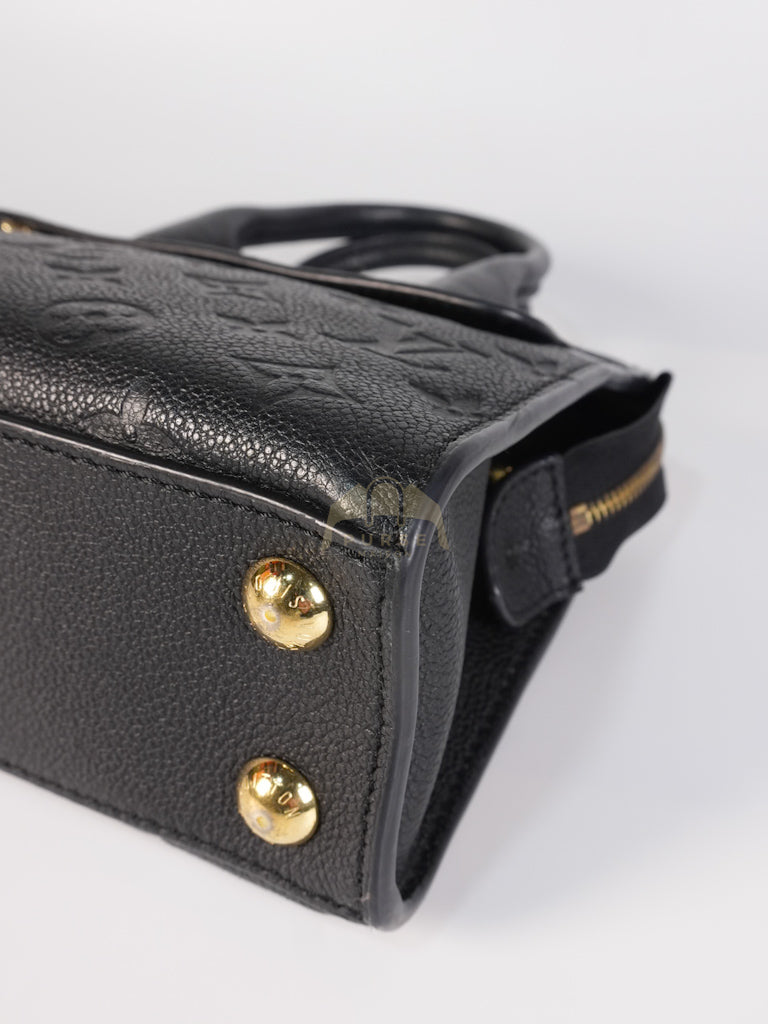 Mini Pont-Neuf in Black Monogram Empreinte Leather & Gold Hardware | Purse Maison Luxury Bags Shop