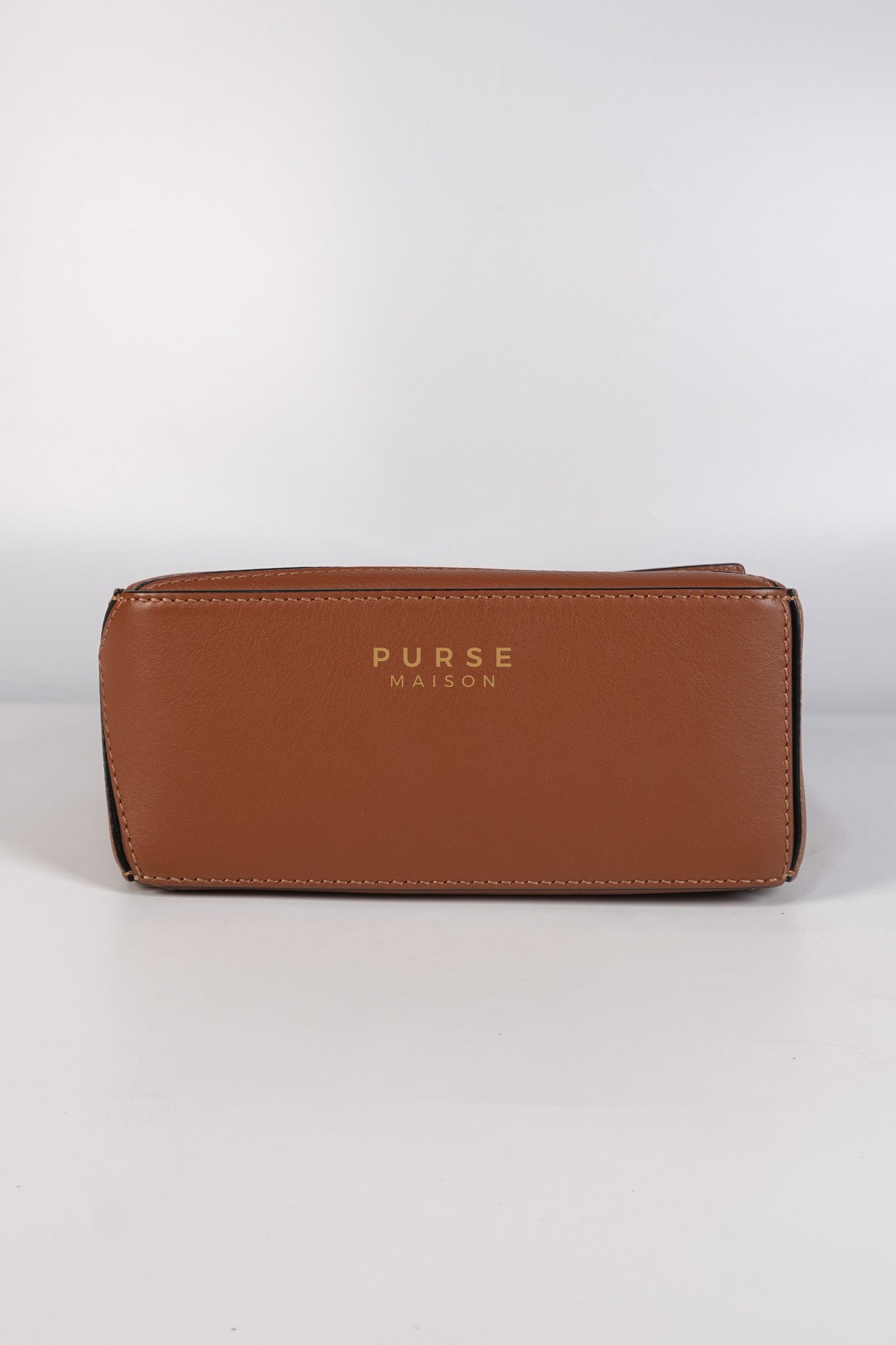 Mini Puzzle Bag in Tan Grained Calfskin | Purse Maison Luxury Bags Shop