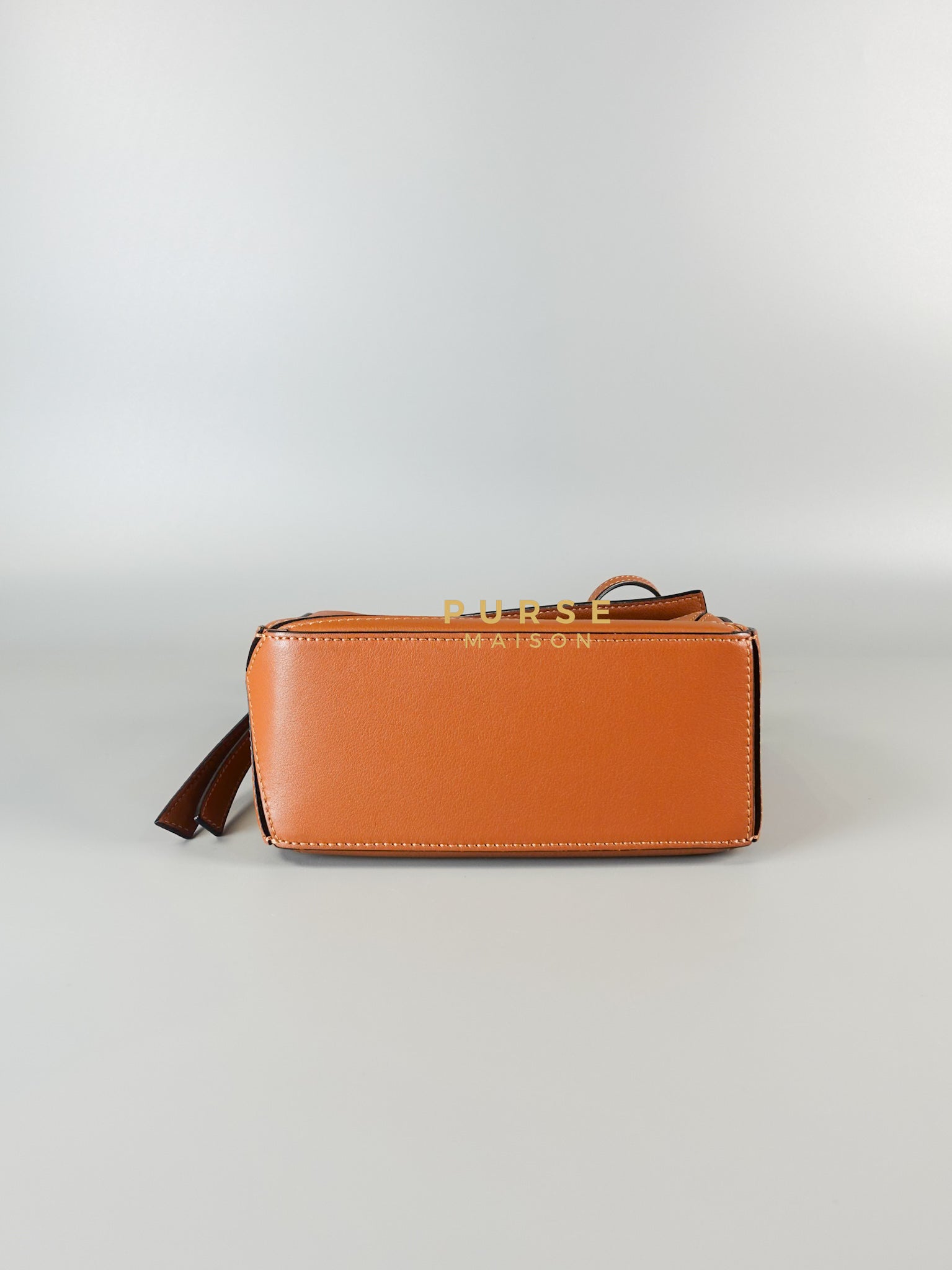 Mini Puzzle Bag in Tan Grained Calfskin | Purse Maison Luxury Bags Shop