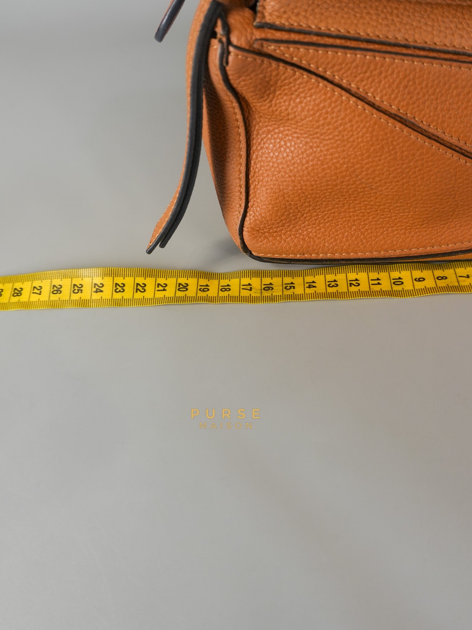 Mini Puzzle Caramel Tan Calfskin | Purse Maison Luxury Bags Shop
