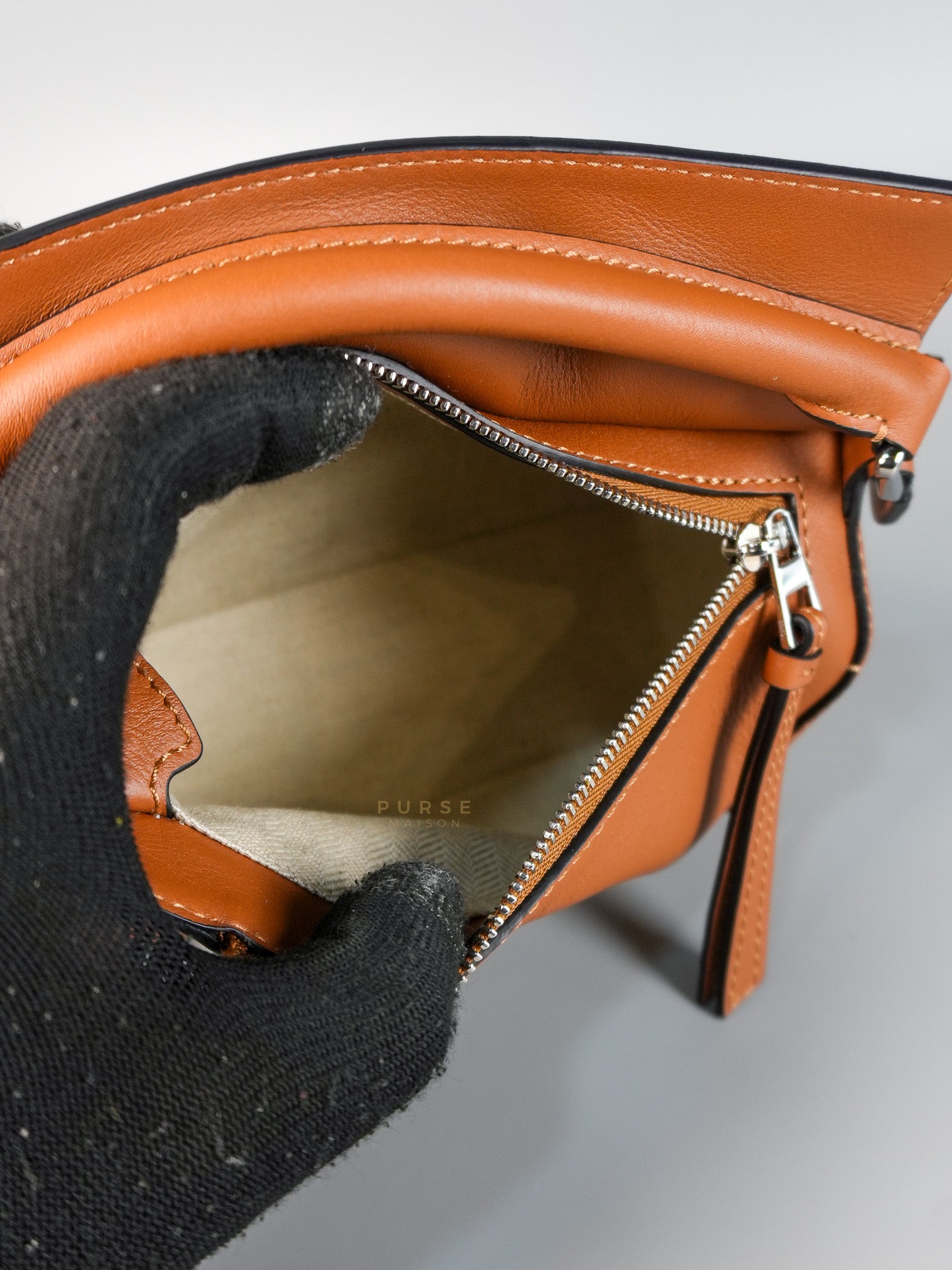 Mini Puzzle Tan Silver Hardware | Purse Maison Luxury Bags Shop