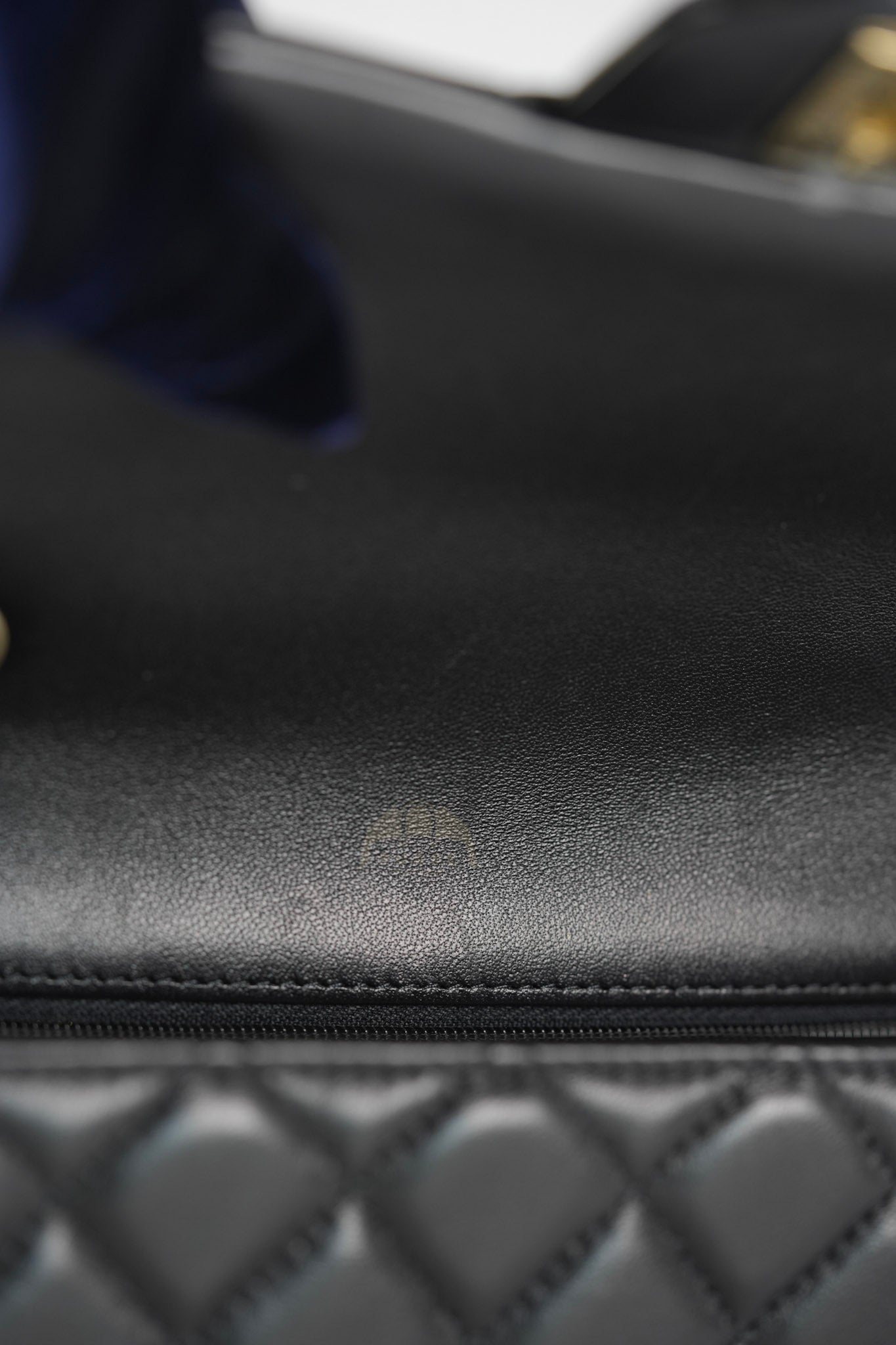 Mini Rectangle in Black Lambskin Leather and Light Gold Hardware (Microchip) | Purse Maison Luxury Bags Shop