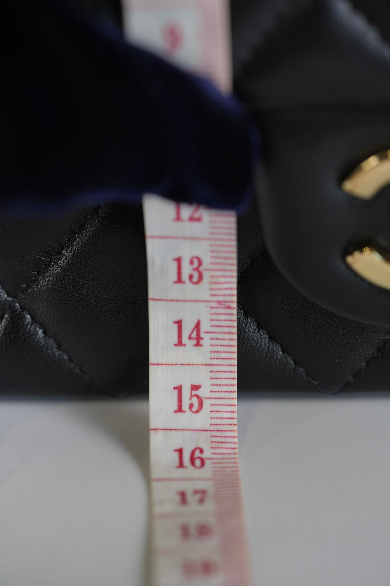 Mini Rectangle in Black Lambskin Leather and Light Gold Hardware (Microchip) | Purse Maison Luxury Bags Shop