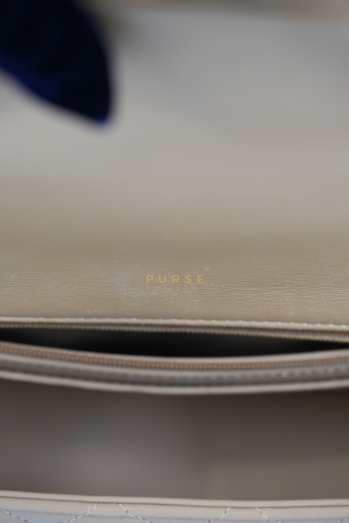 Mini Rectangle Top Handle in Caramel Lambskin Gold Hardware (Microchip) | Purse Maison Luxury Bags Shop