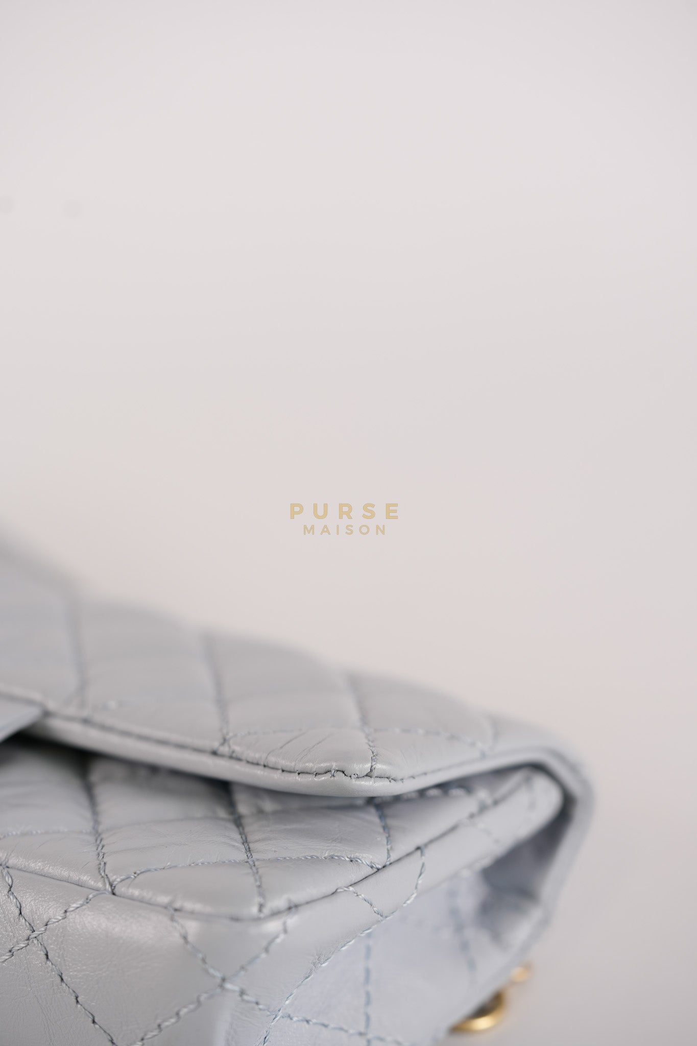Mini Reissue Bum Bag in Distressed Calfskin Leather and Aged Gold Hardware Series 27 | Purse Maison Luxury Bags Shop