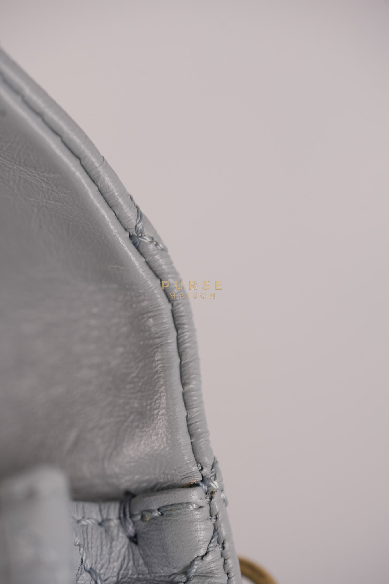 Mini Reissue Bum Bag in Distressed Calfskin Leather and Aged Gold Hardware Series 27 | Purse Maison Luxury Bags Shop