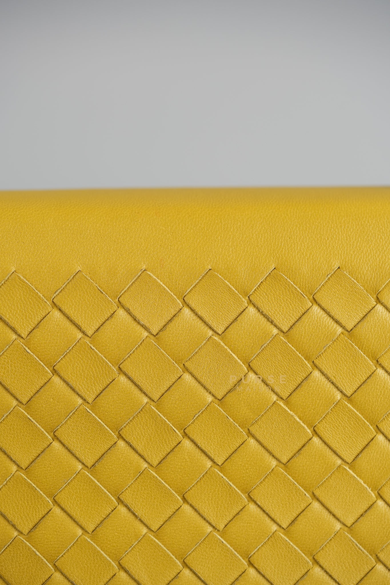 Mini Runway in Yellow Intrecciato Leather Shoulder Bag | Purse Maison Luxury Bags Shop