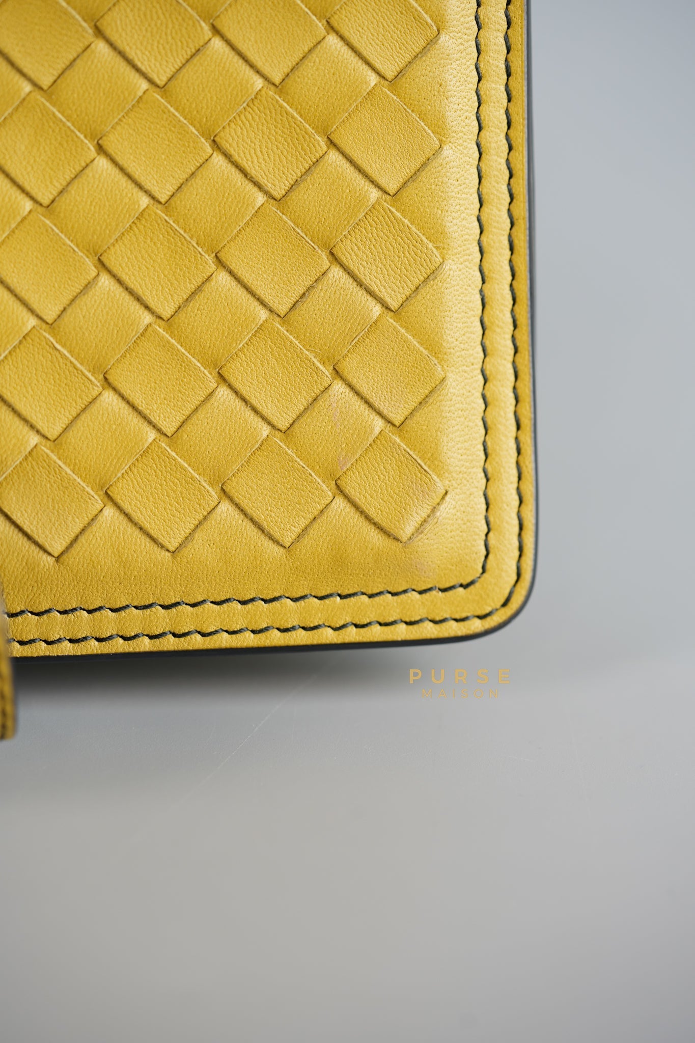 Mini Runway in Yellow Intrecciato Leather Shoulder Bag | Purse Maison Luxury Bags Shop