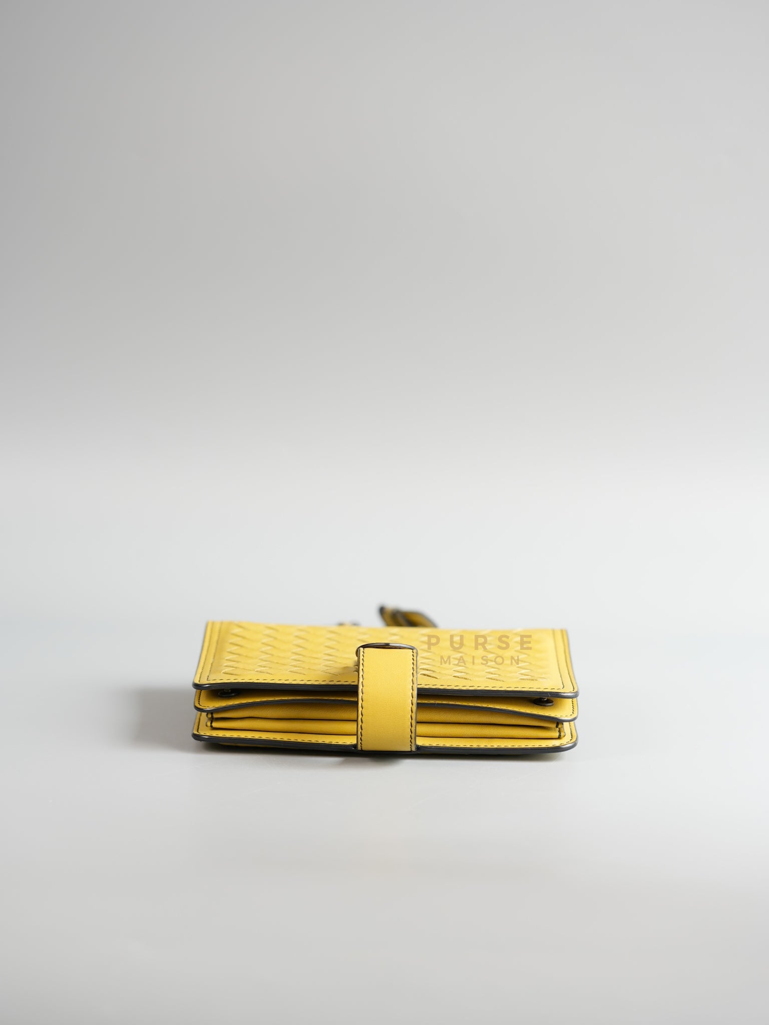 Mini Runway in Yellow Intrecciato Leather Shoulder Bag | Purse Maison Luxury Bags Shop