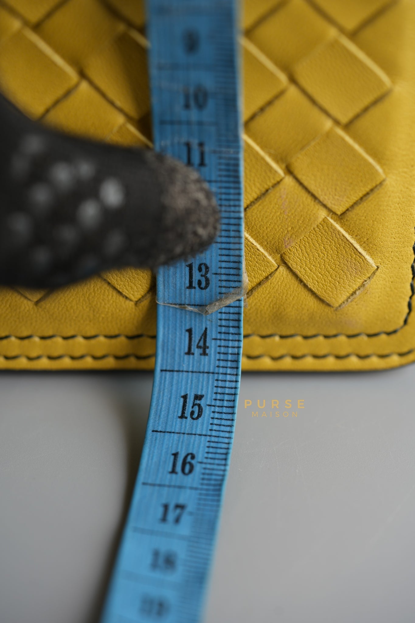 Mini Runway in Yellow Intrecciato Leather Shoulder Bag | Purse Maison Luxury Bags Shop