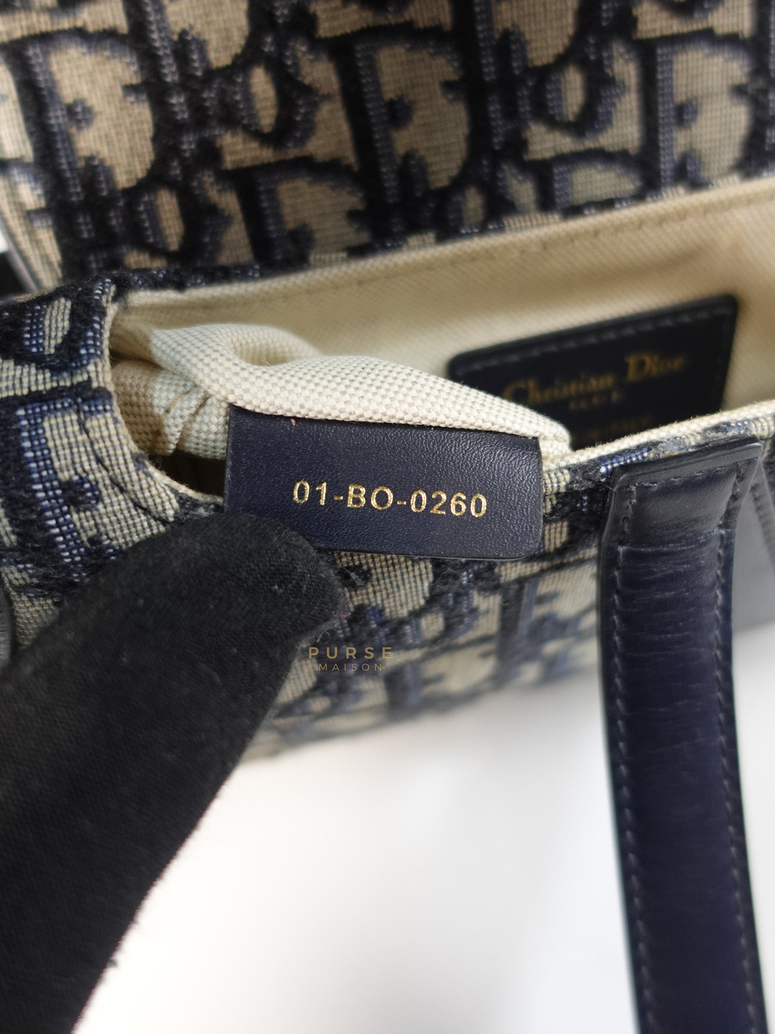 Mini Saddle Bag in Oblique Jacquard Canvas | Purse Maison Luxury Bags Shop