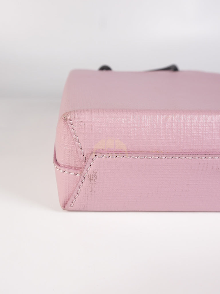 Mini Shopping Phone Holder in Pink Canvas Tote Bag | Purse Maison Luxury Bags Shop