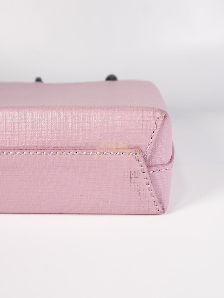 Mini Shopping Phone Holder in Pink Canvas Tote Bag | Purse Maison Luxury Bags Shop