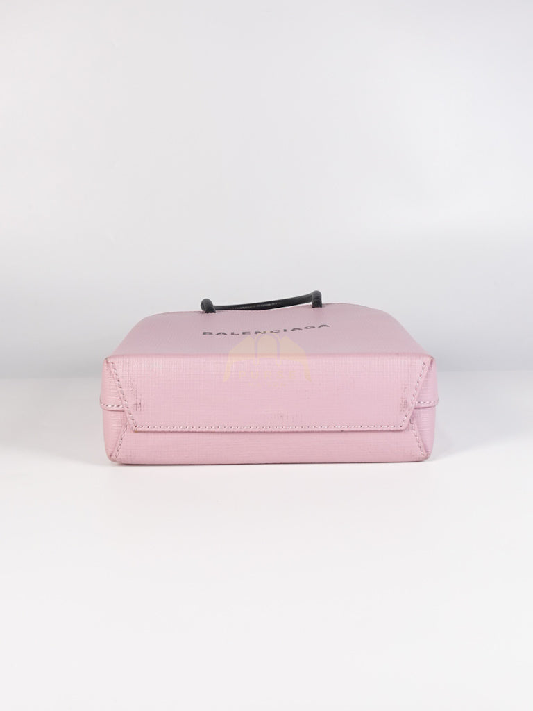 Mini Shopping Phone Holder in Pink Canvas Tote Bag | Purse Maison Luxury Bags Shop