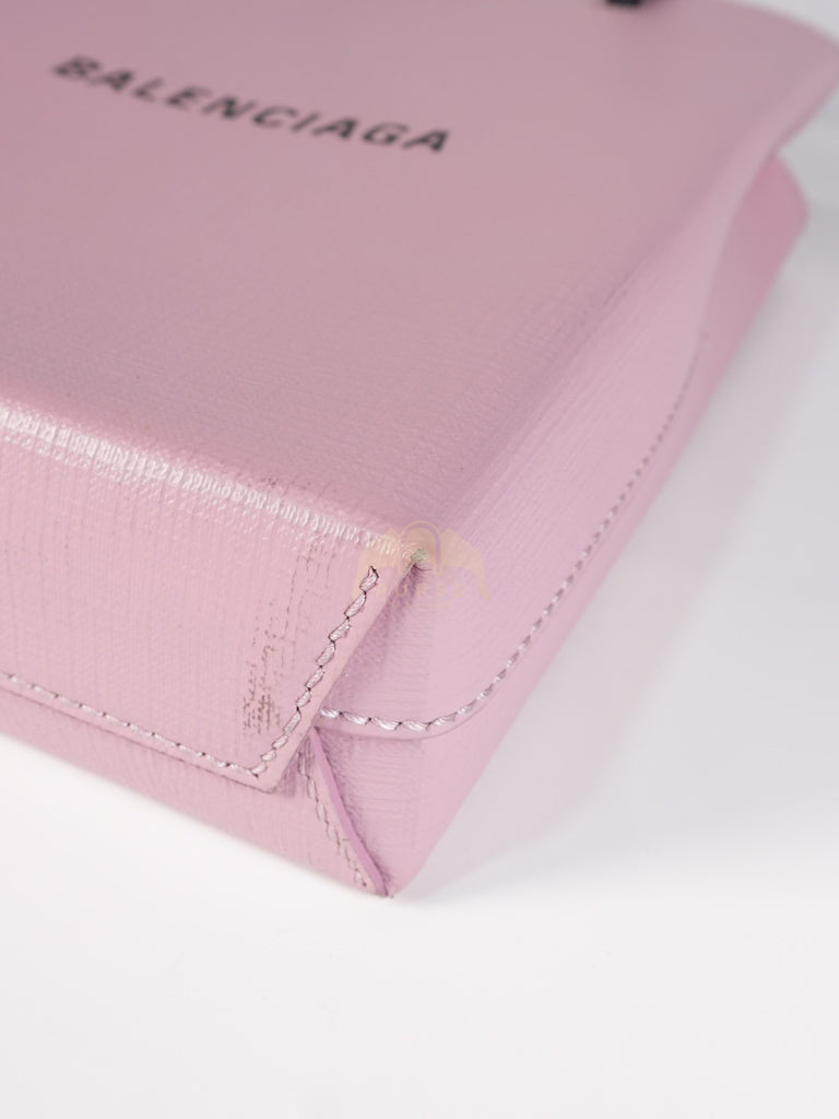 Mini Shopping Phone Holder in Pink Canvas Tote Bag | Purse Maison Luxury Bags Shop