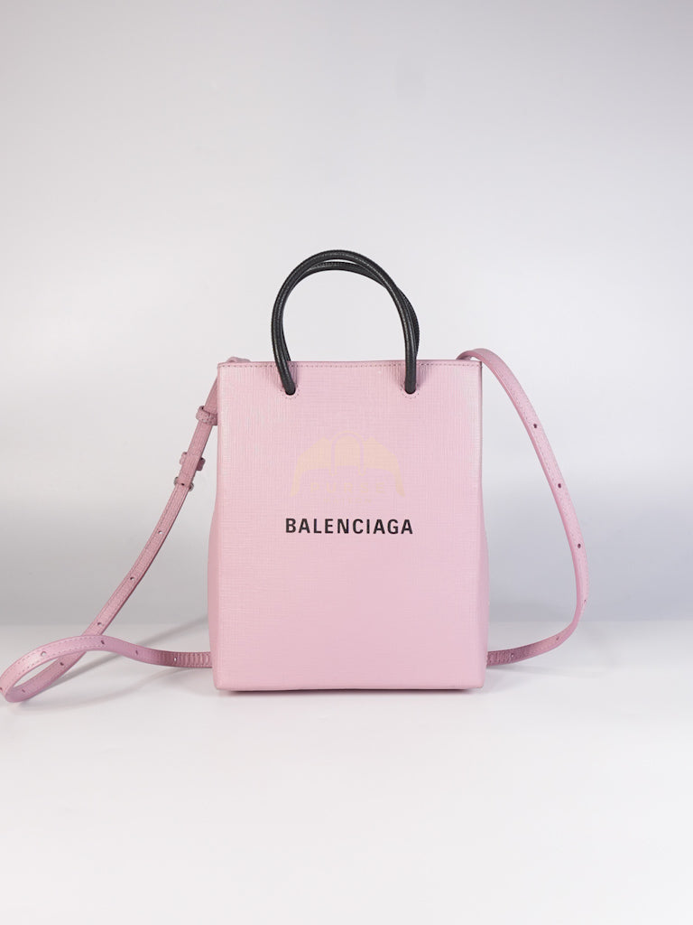 Mini Shopping Phone Holder in Pink Canvas Tote Bag | Purse Maison Luxury Bags Shop