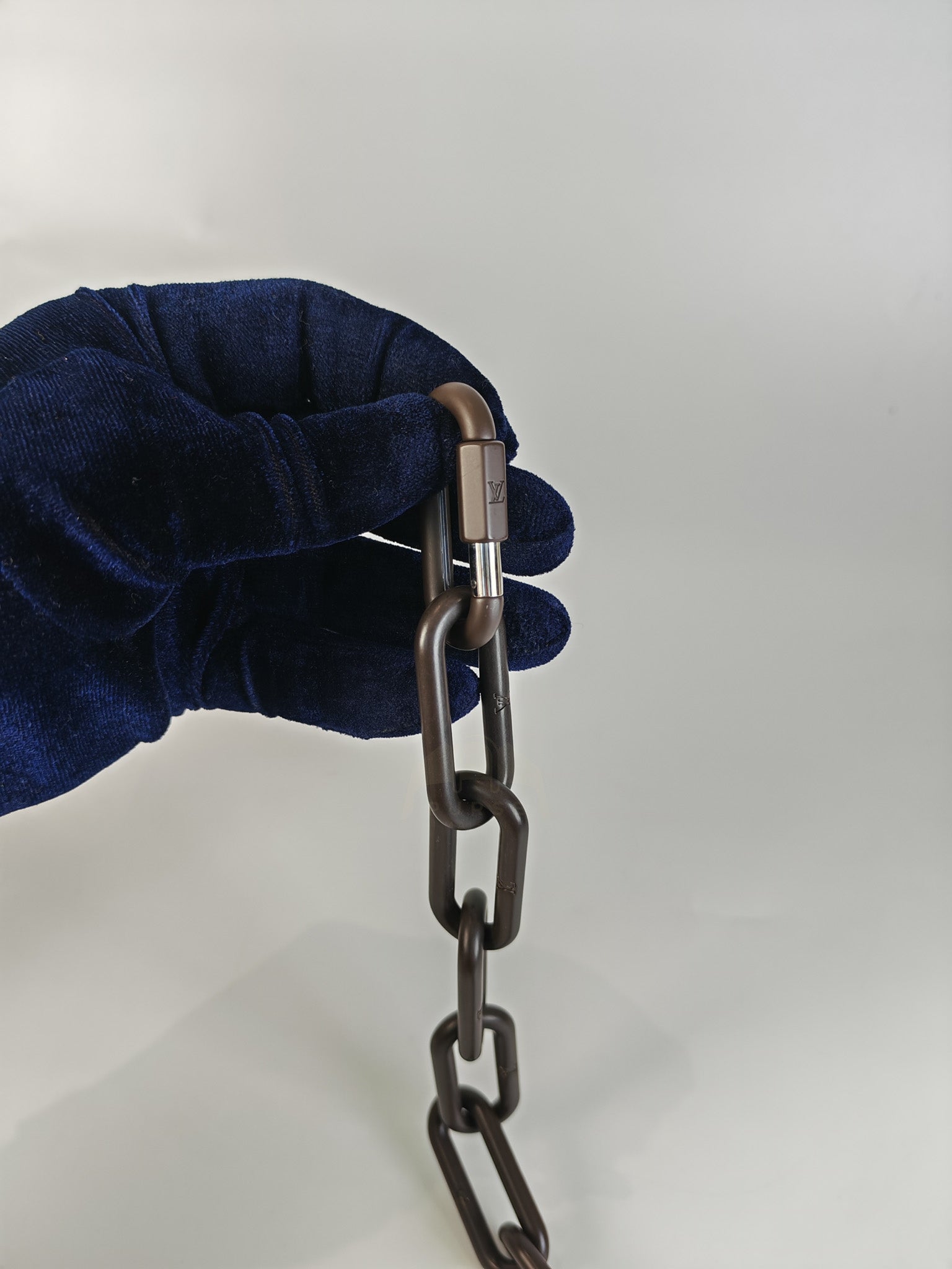 Mini Soft Trunk in Metallic Nebula Monogram & Silver Hardware Microchip | Purse Maison Luxury Bags Shop