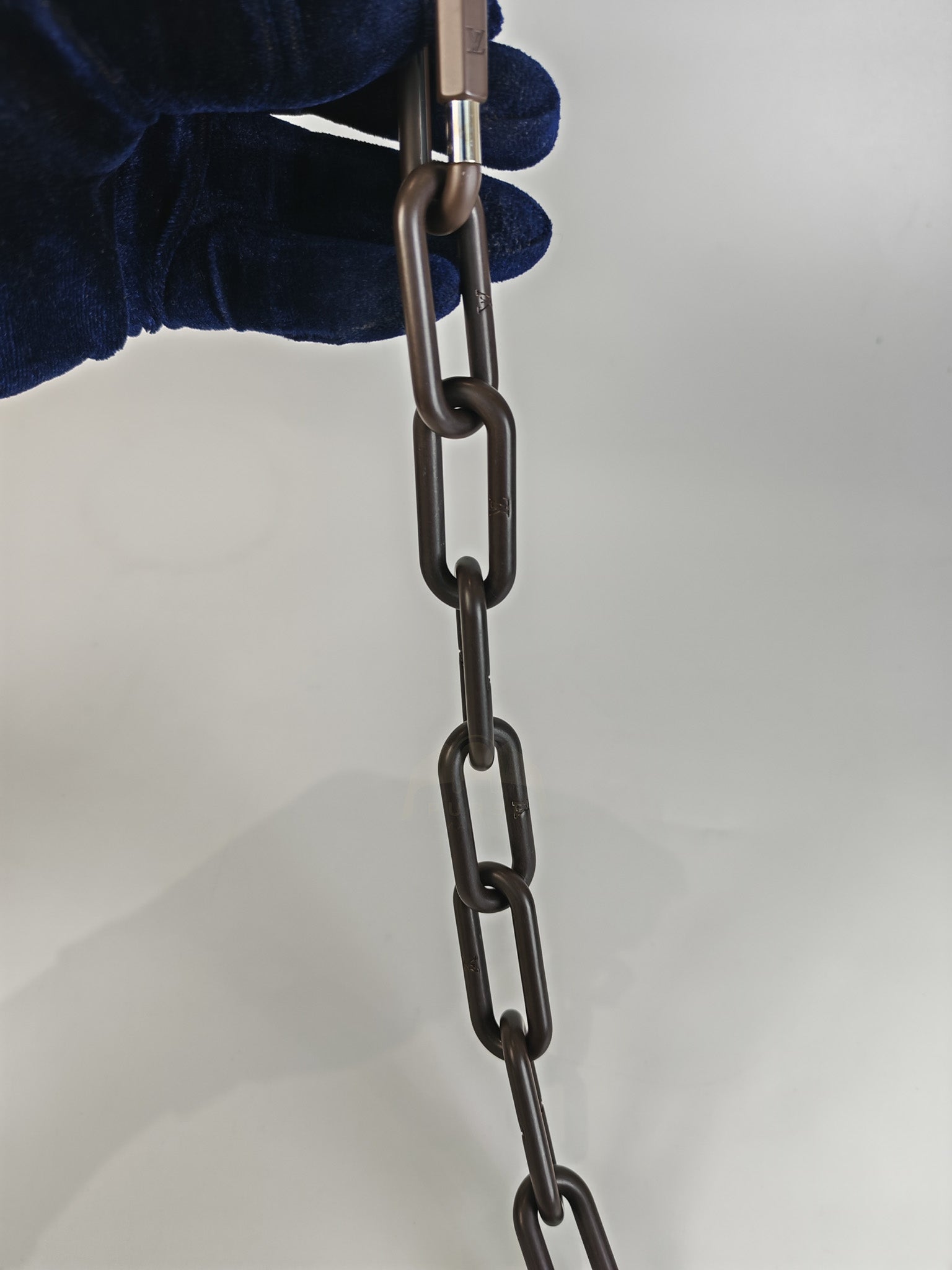 Mini Soft Trunk in Metallic Nebula Monogram & Silver Hardware Microchip | Purse Maison Luxury Bags Shop