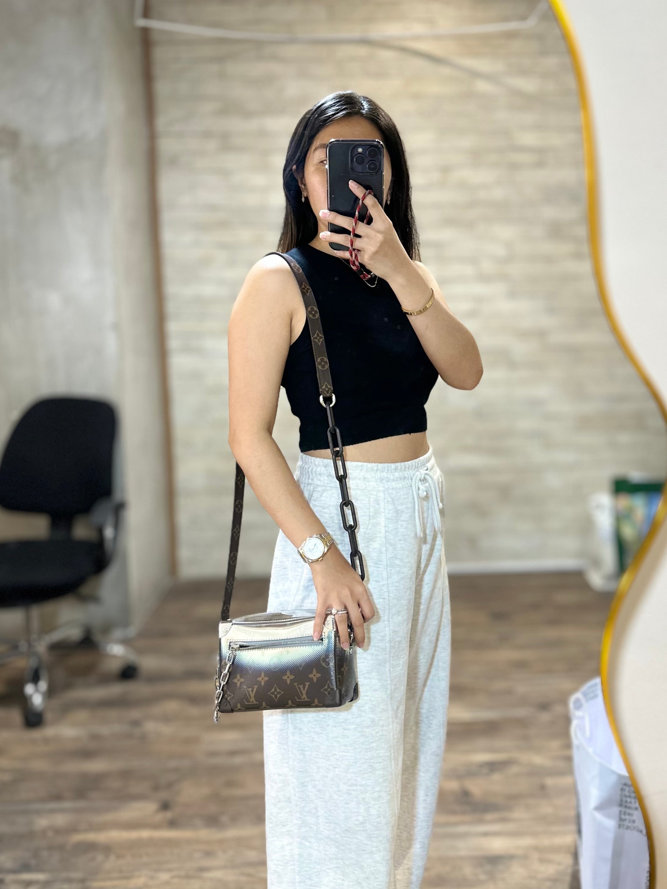 Limited edition Monogram Metallic Nebula Mini Soft Trunk (Microchip) | Purse Maison Luxury Bags Shop