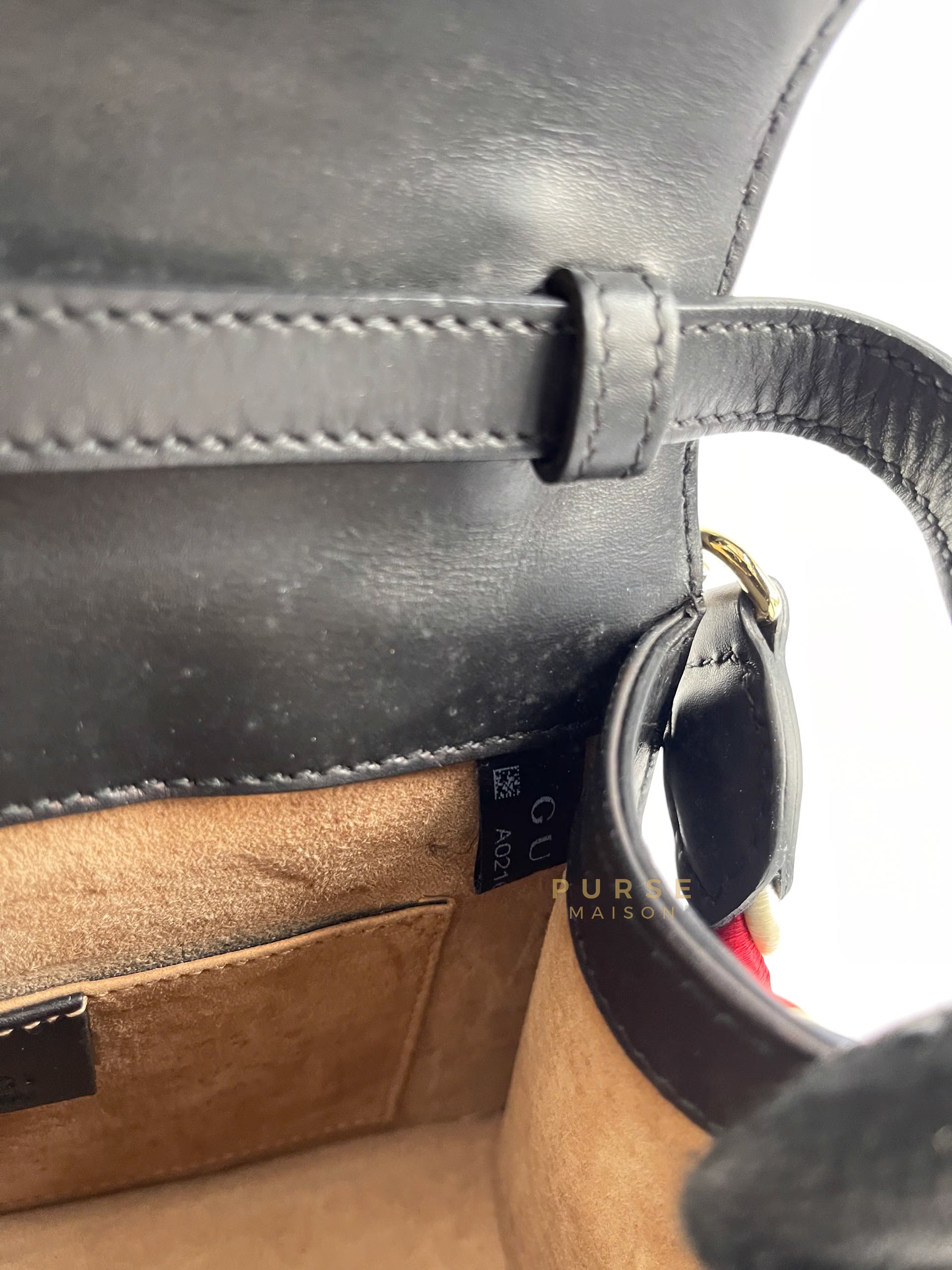 Mini Sylvie Black Smooth Calfskin Leather Bag | Purse Maison Luxury Bags Shop