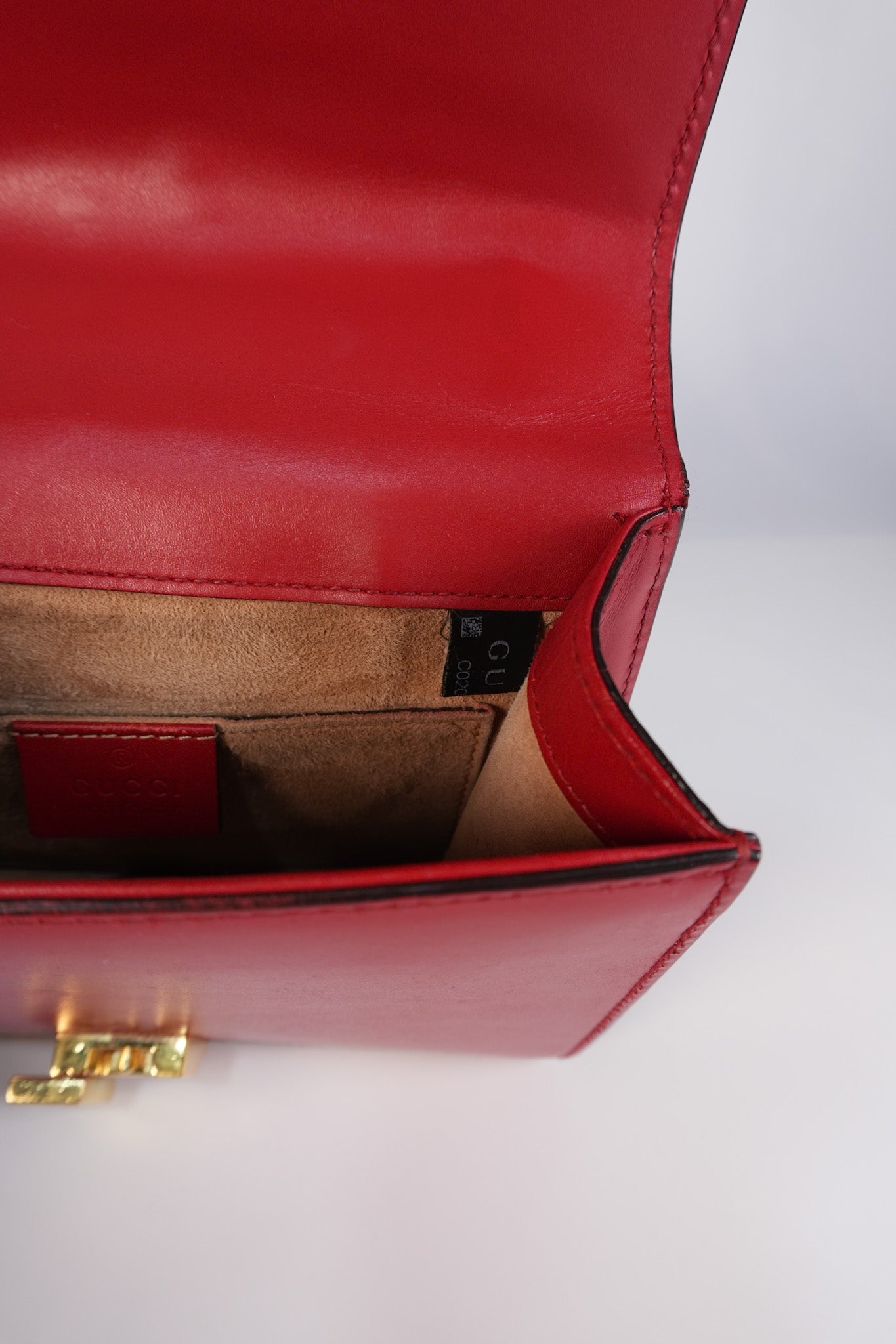 Mini Sylvie Shoulder Bag in Red Calfskin Leather & Gold Hardware | Purse Maison Luxury Bags Shop