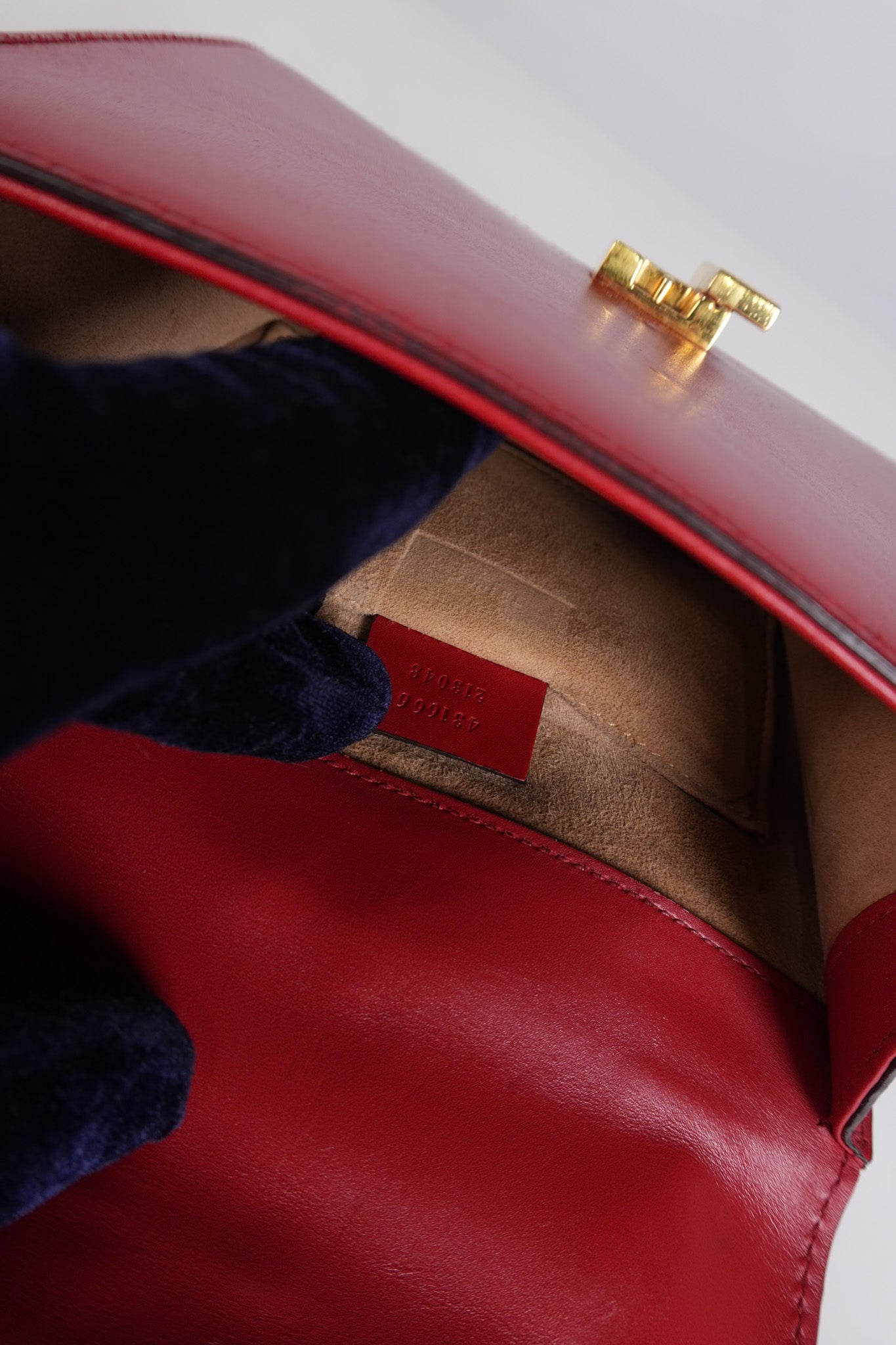Mini Sylvie Shoulder Bag in Red Calfskin Leather & Gold Hardware | Purse Maison Luxury Bags Shop