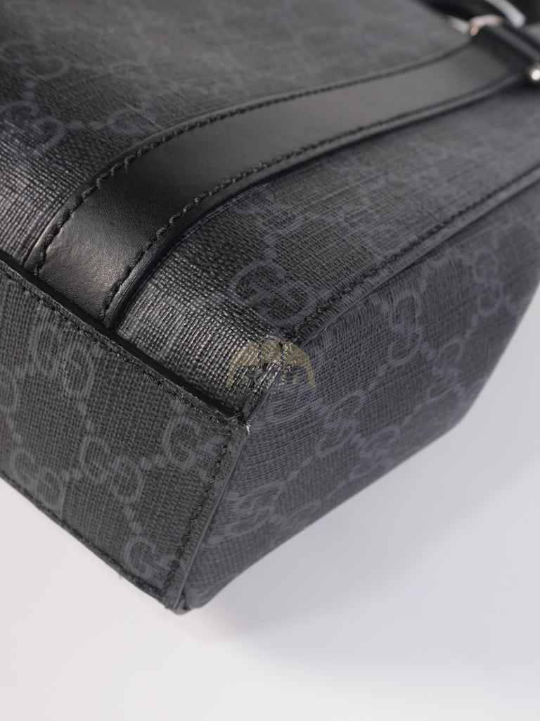 Mini Tote Bag in Black GG Supreme Canvas & Silver Hardware | Purse Maison Luxury Bags Shop