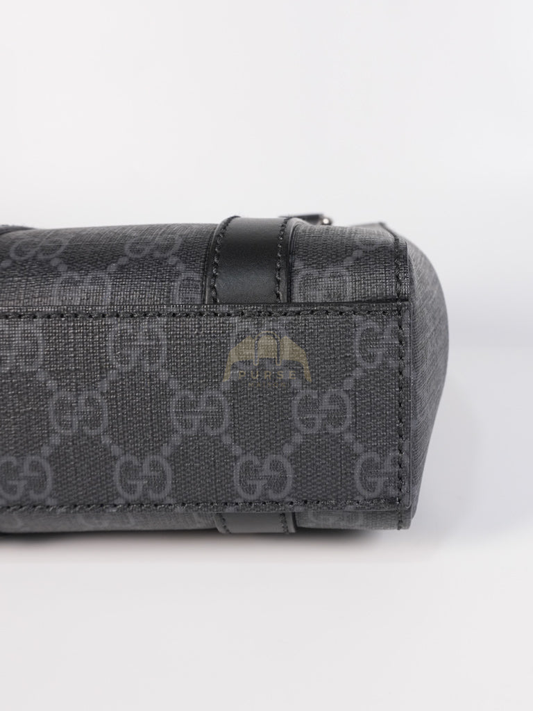 Mini Tote Bag in Black GG Supreme Canvas & Silver Hardware | Purse Maison Luxury Bags Shop