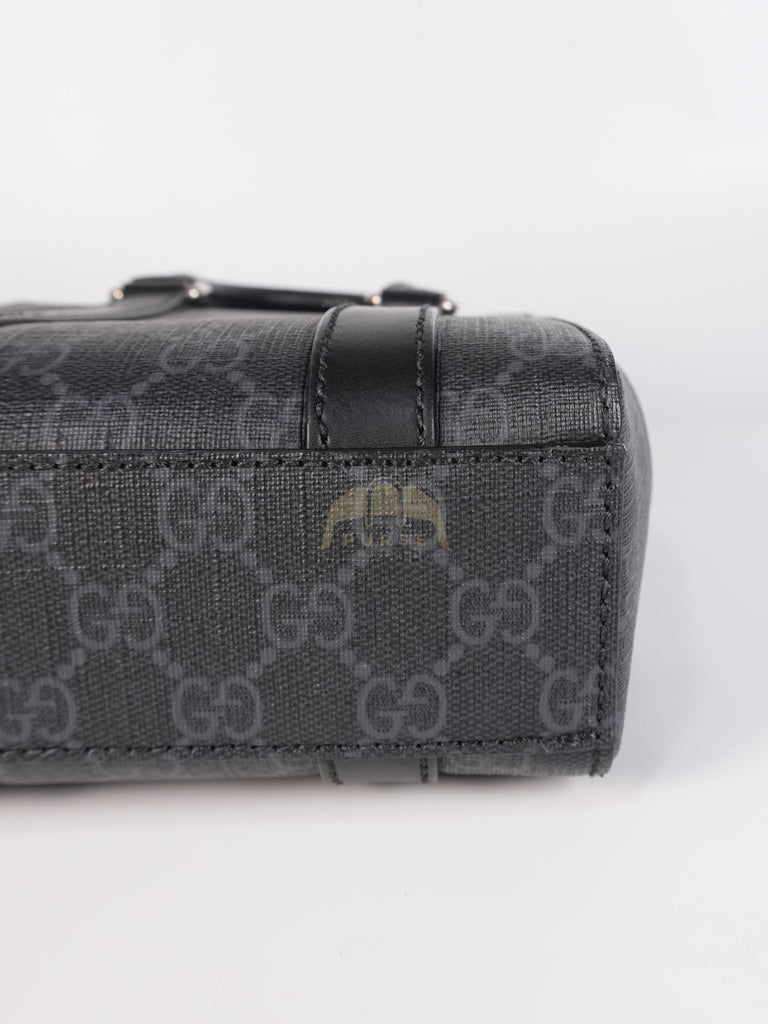 Mini Tote Bag in Black GG Supreme Canvas & Silver Hardware | Purse Maison Luxury Bags Shop